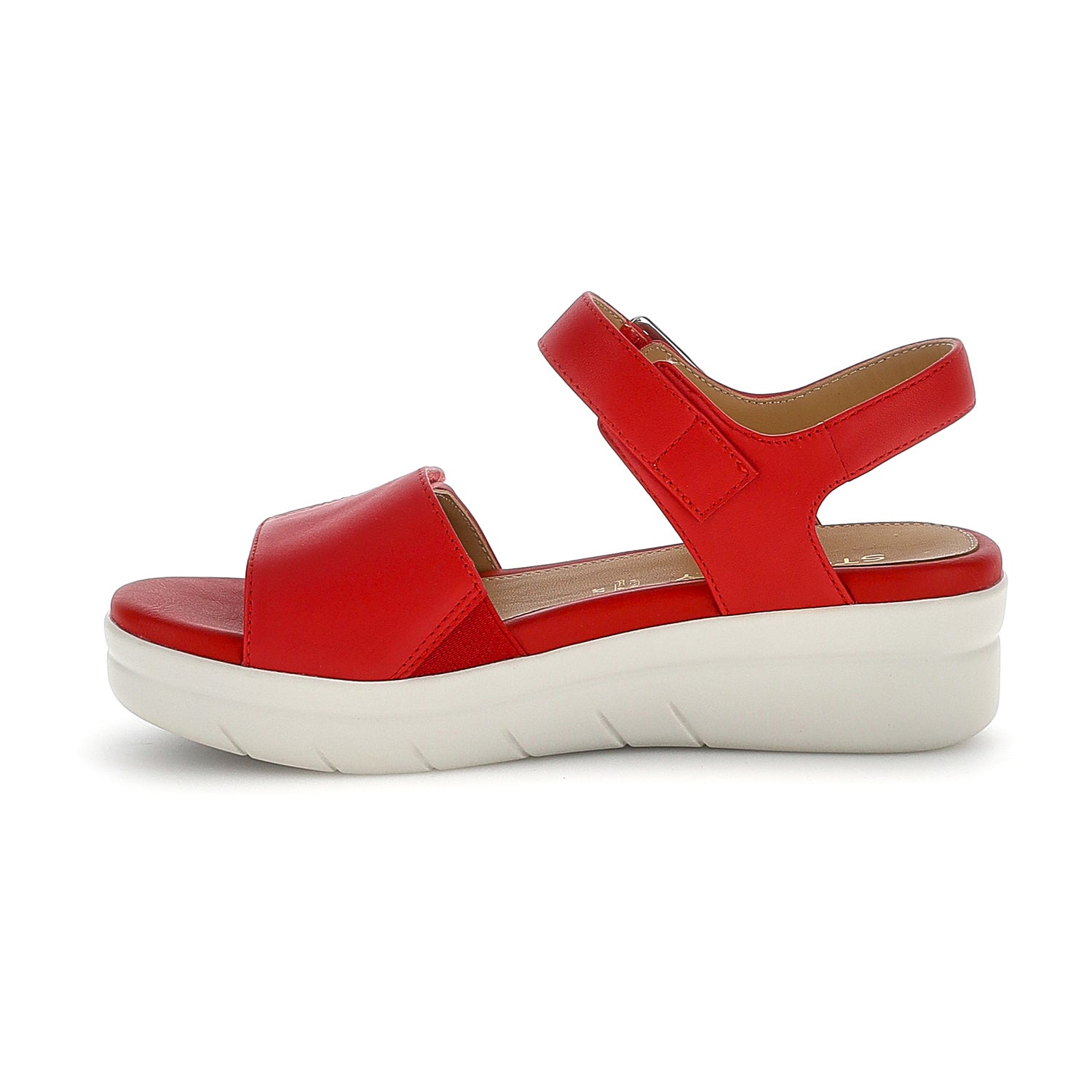 DONNA SANDALI CON ZEPPA AQUA 2 ROSSO 110207 EF5 03
