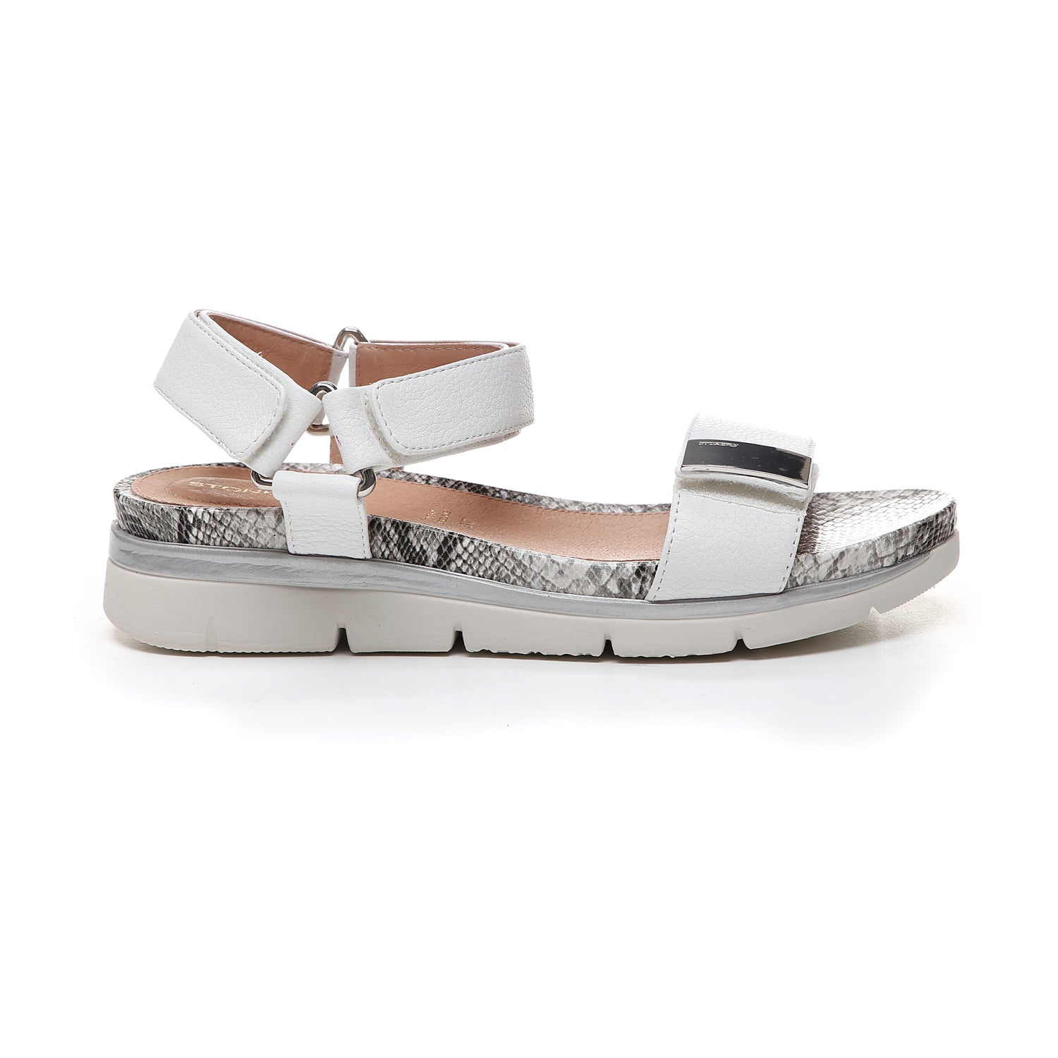 DONNA SANDALI CON ZEPPA ELODY 9 BIANCO 210863 150 01