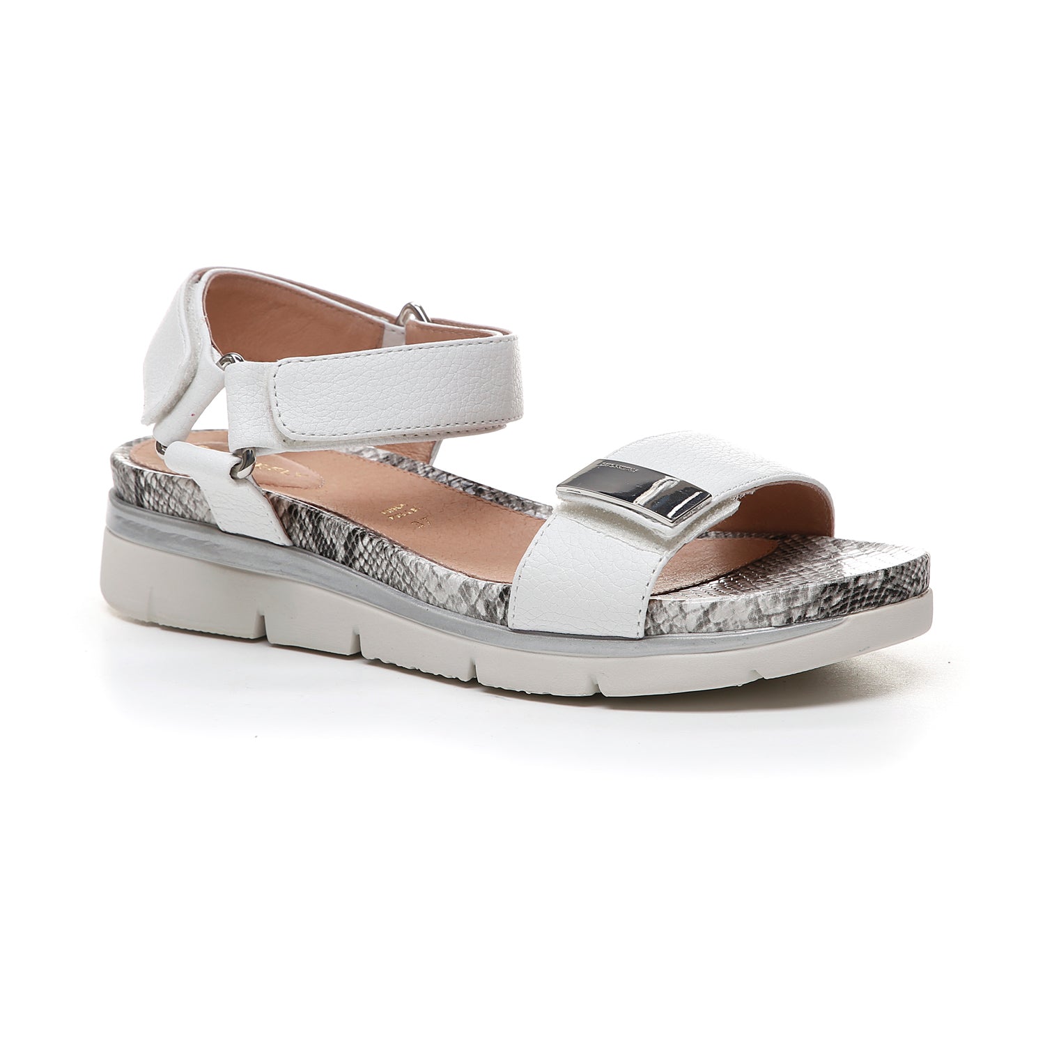 DONNA SANDALI CON ZEPPA ELODY 9 BIANCO 210863 150 02