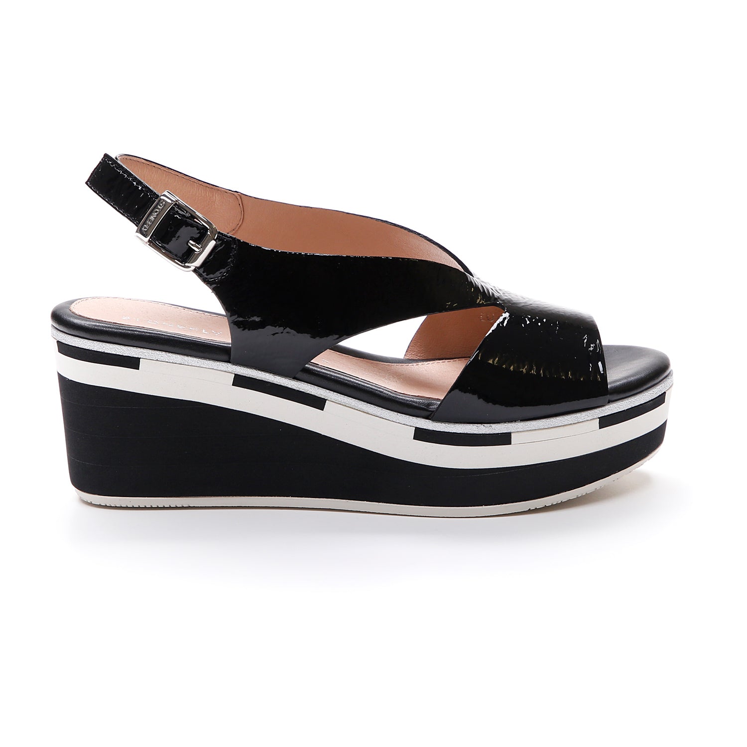 Sandali Estivi Zeppe Donna 43 SANDALI CON ZEPPA DIVA 10 NERO