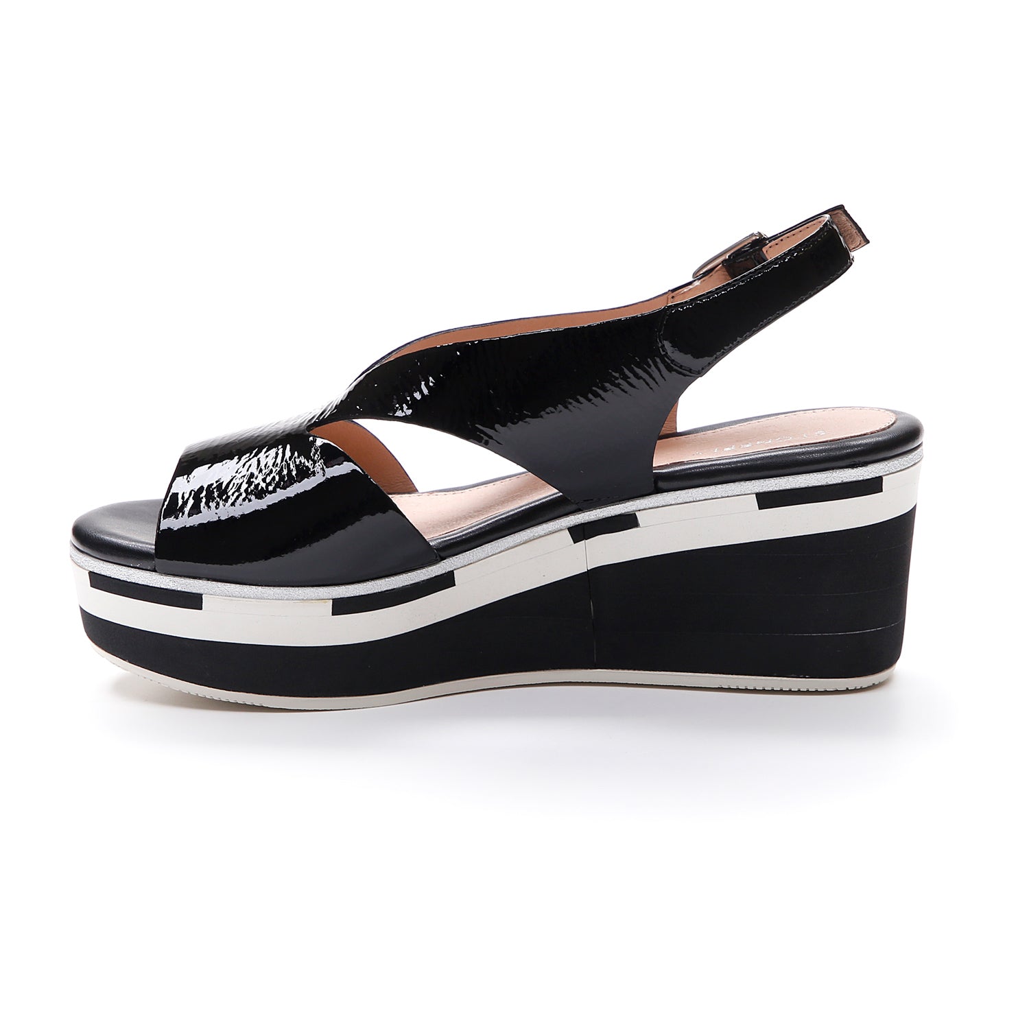 DONNA SANDALI CON ZEPPA DIVA 10 NERO 213774 000 03