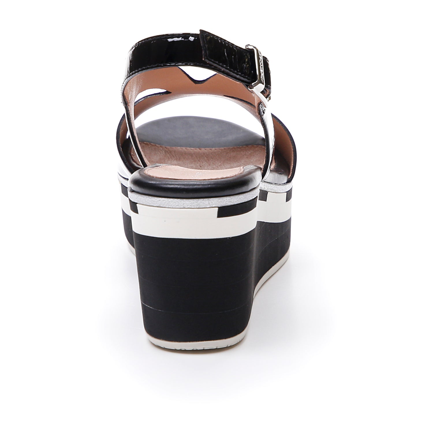 DONNA SANDALI CON ZEPPA DIVA 10 NERO 213774 000 05