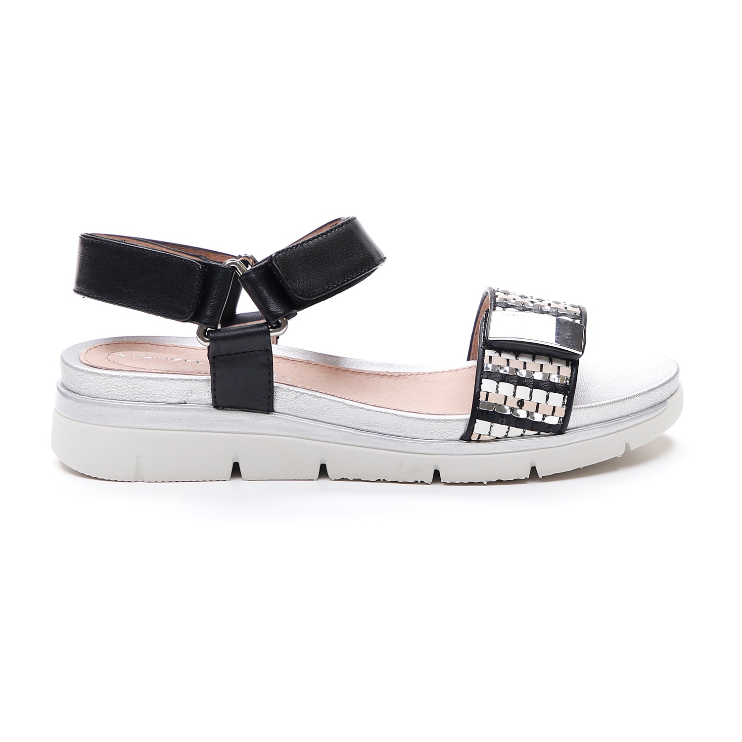 DONNA SANDALI CON ZEPPA ELODY 11 NERO 213861 000 01