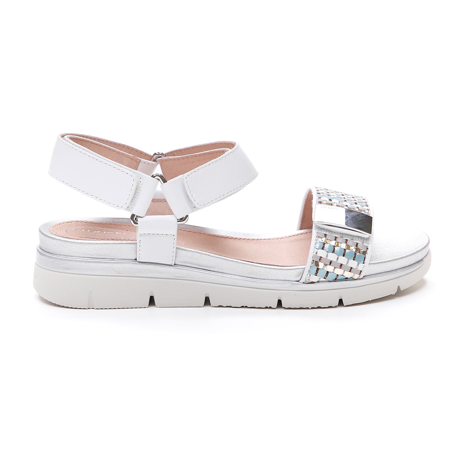 DONNA SANDALI CON ZEPPA ELODY 11 BIANCO 213861 150 01