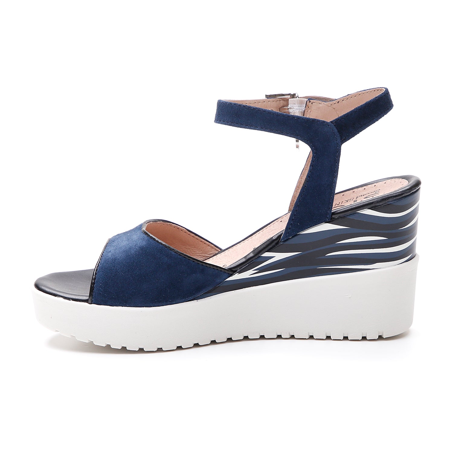 DONNA SANDALI CON ZEPPA ELY 11 BLU SCURO 213915 144 03