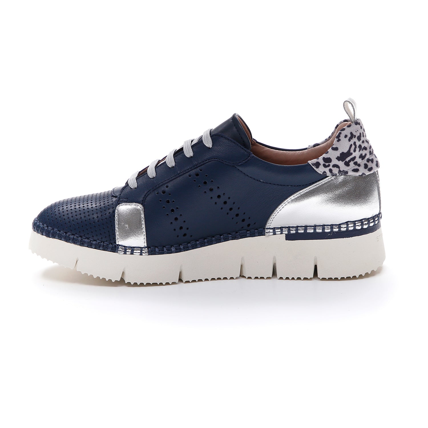 DONNA SCARPE ALLACCIATE ELITTE LADY 4 BLU SCURO 213924 144 03