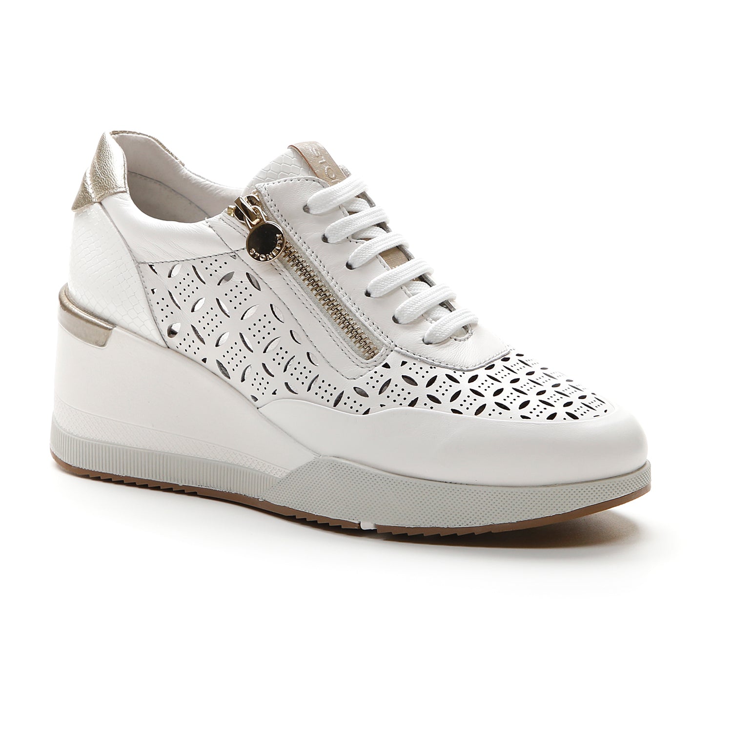 DONNA SCARPE ALLACCIATE ELLA 12 BIANCO 216013 010 02