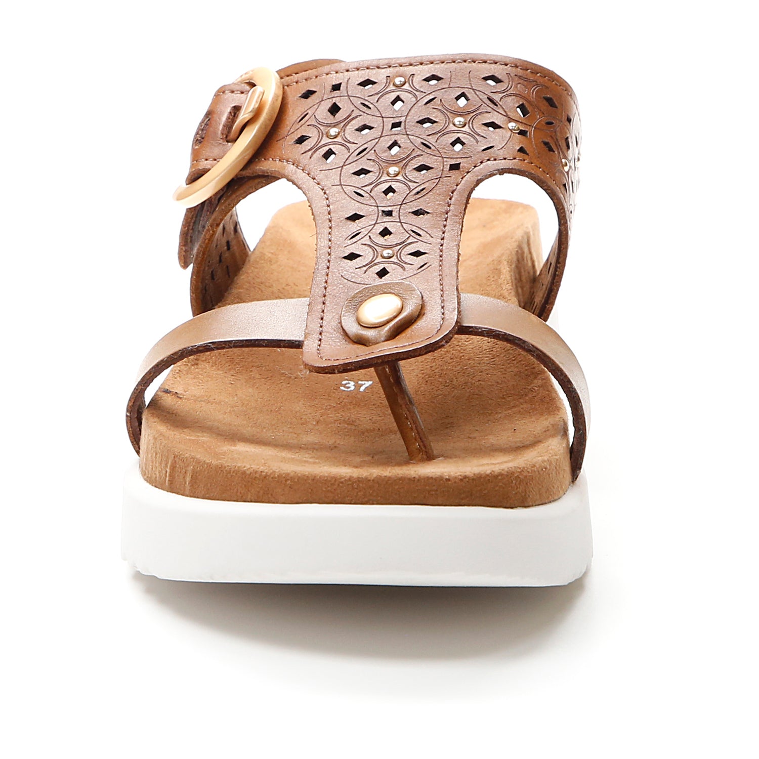 DONNA SANDALI CON ZEPPA RIVA 6 BEIGE 216099 049 04