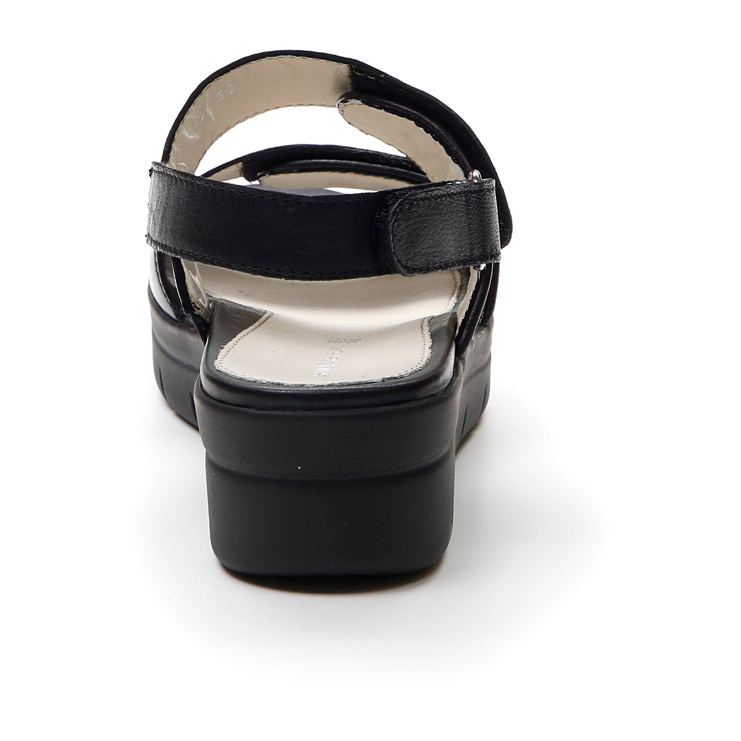 DONNA SANDALI CON ZEPPA AQUA 12 NERO 216158 000 05