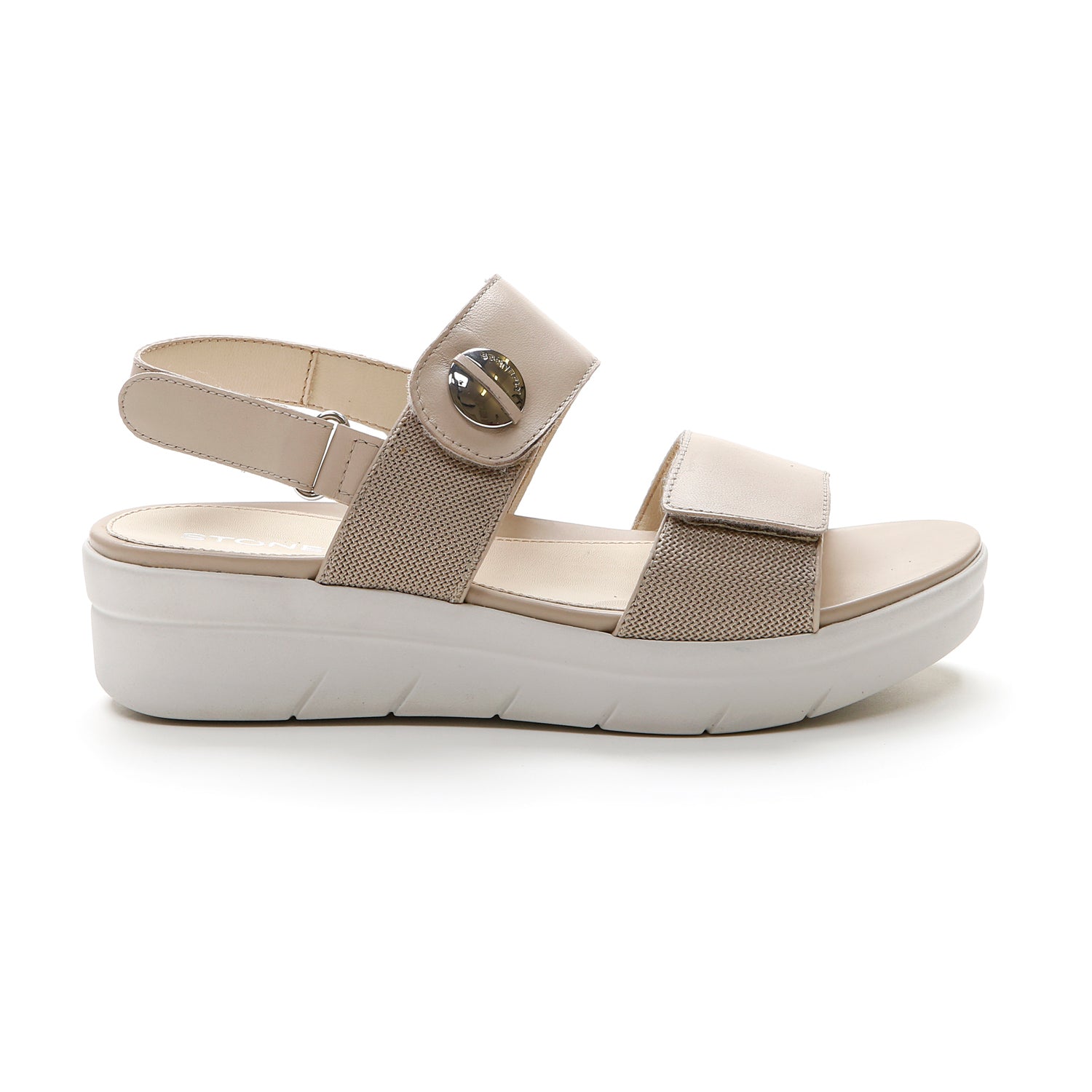 DONNA SANDALI CON ZEPPA AQUA 12 BEIGE 216158 016 01