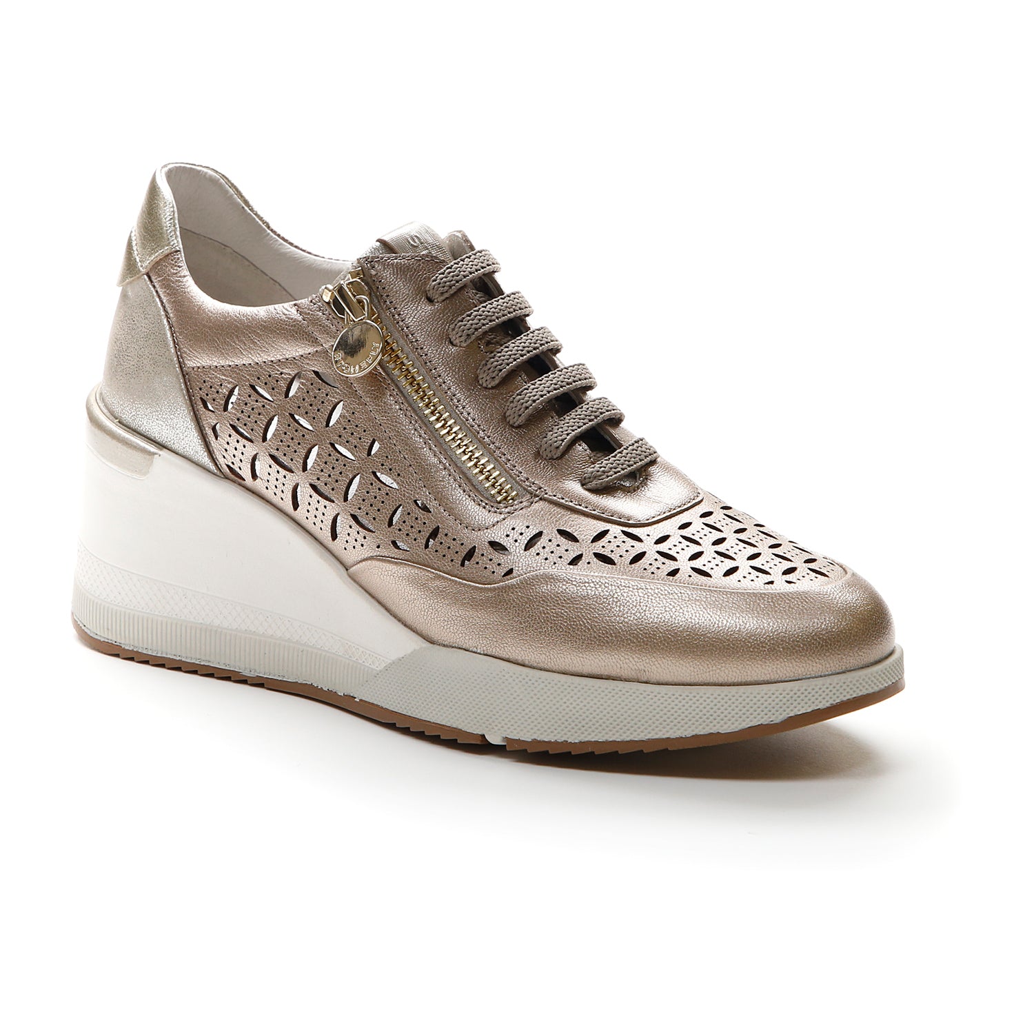 DONNA SCARPE ALLACCIATE ELLA 12 ORO 216632 Z00 02