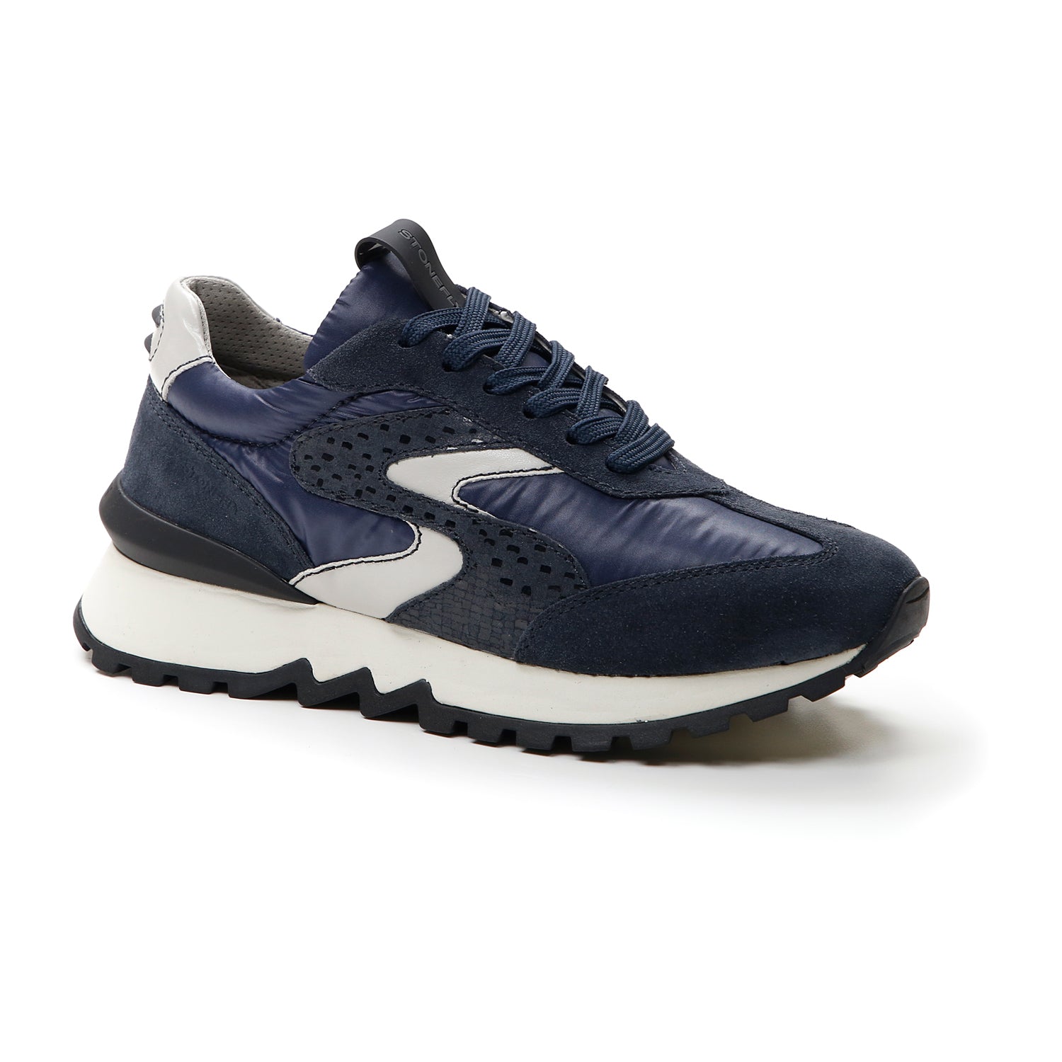 DONNA SCARPE ALLACCIATE SIMPLY LADY 2 BLU SCURO 218448 B00 02