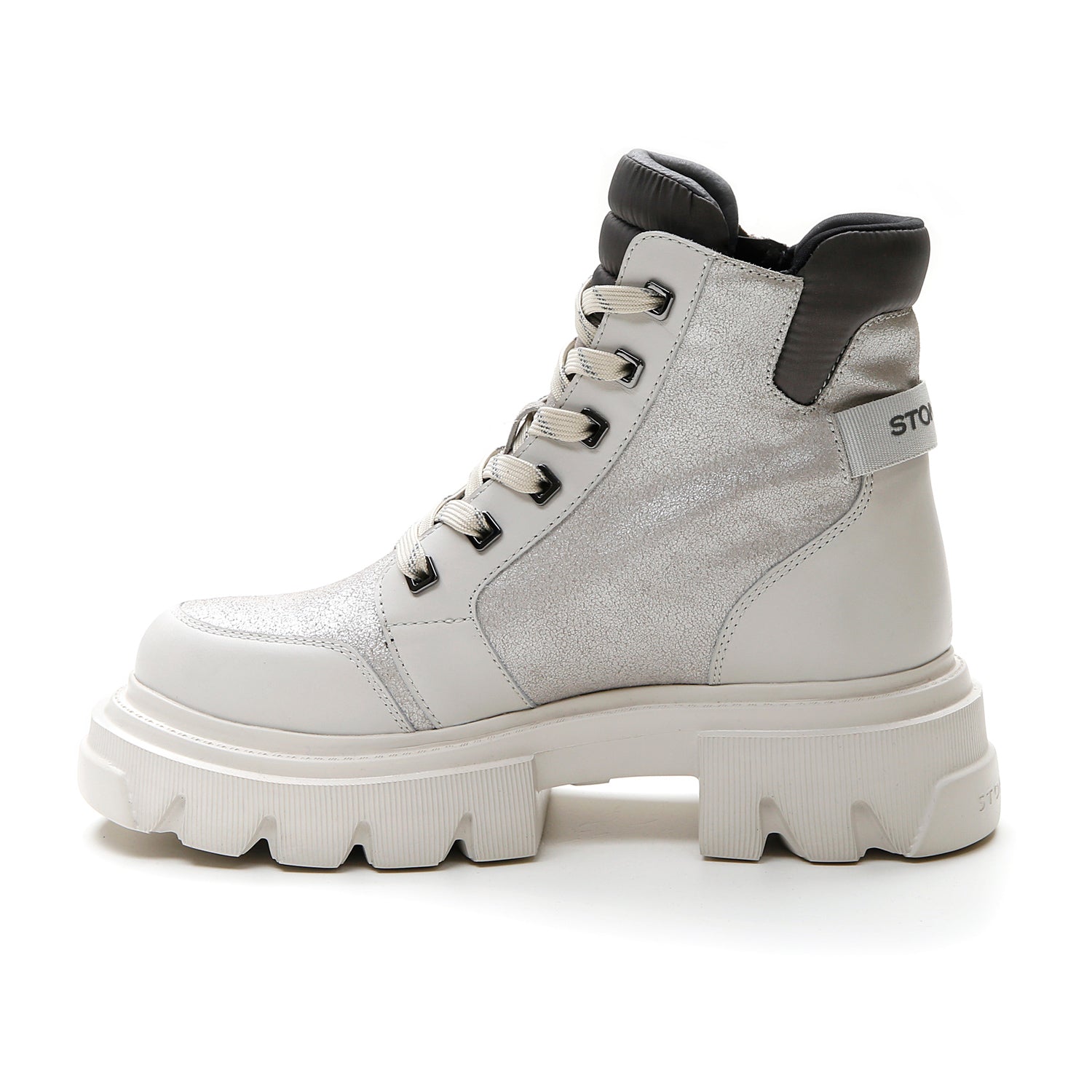 DONNA STIVALETTI MEDI PIPER 8 GRIGIO CHIARO 218469 081 03