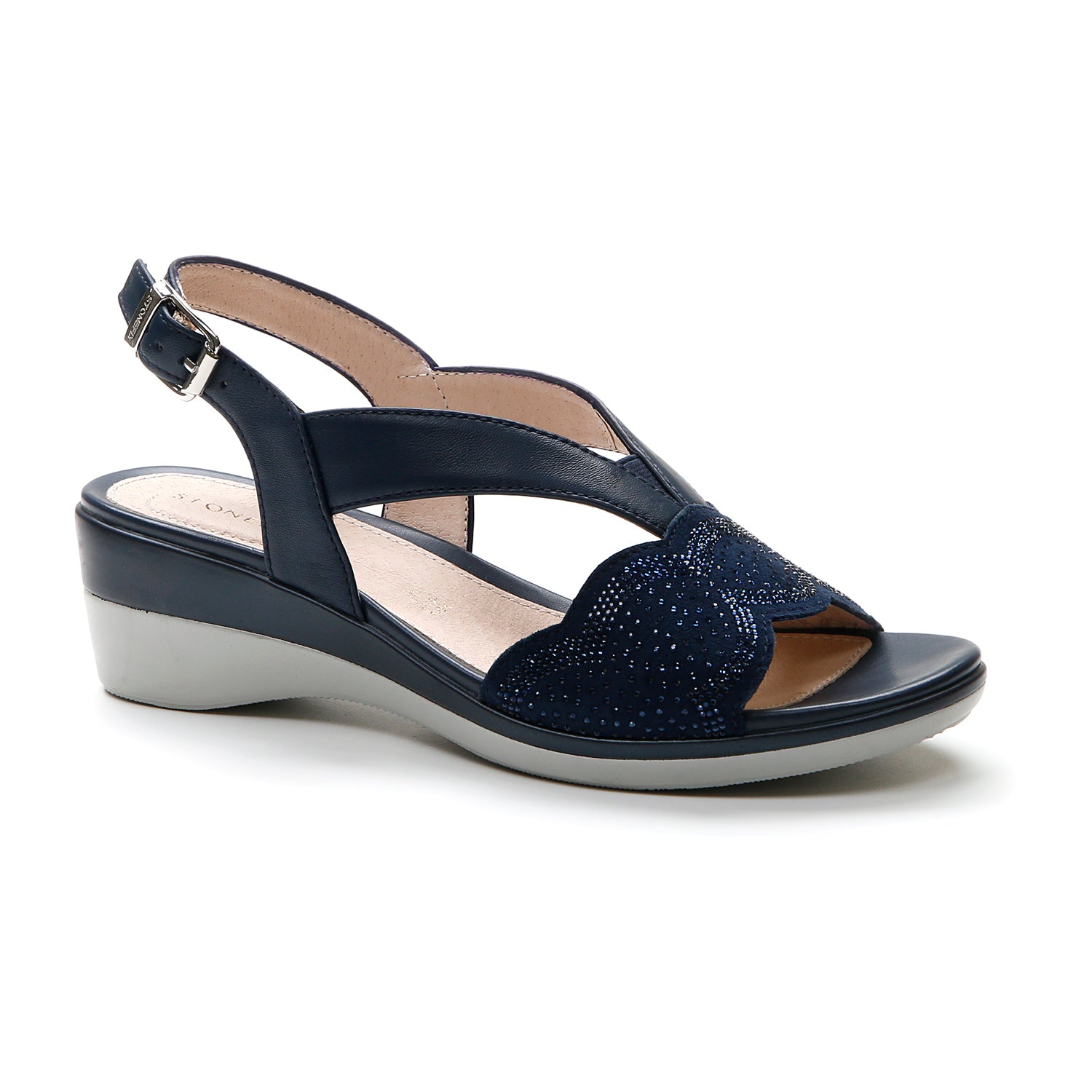 DONNA SANDALI CON ZEPPA VANITY 30 BLU SCURO 219077 144 02