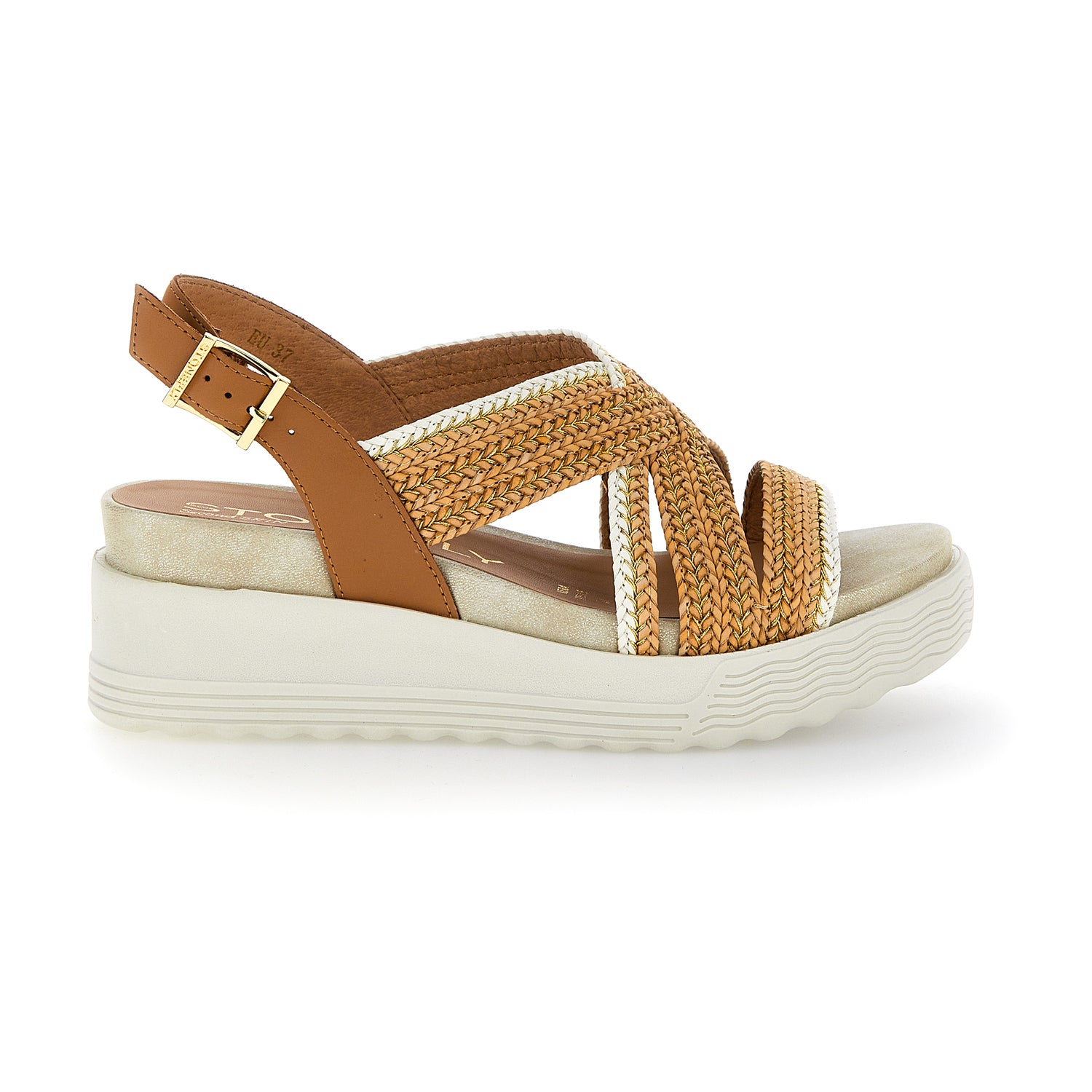 DONNA SANDALI CON ZEPPA PARKY 17 BEIGE 219121 049 01