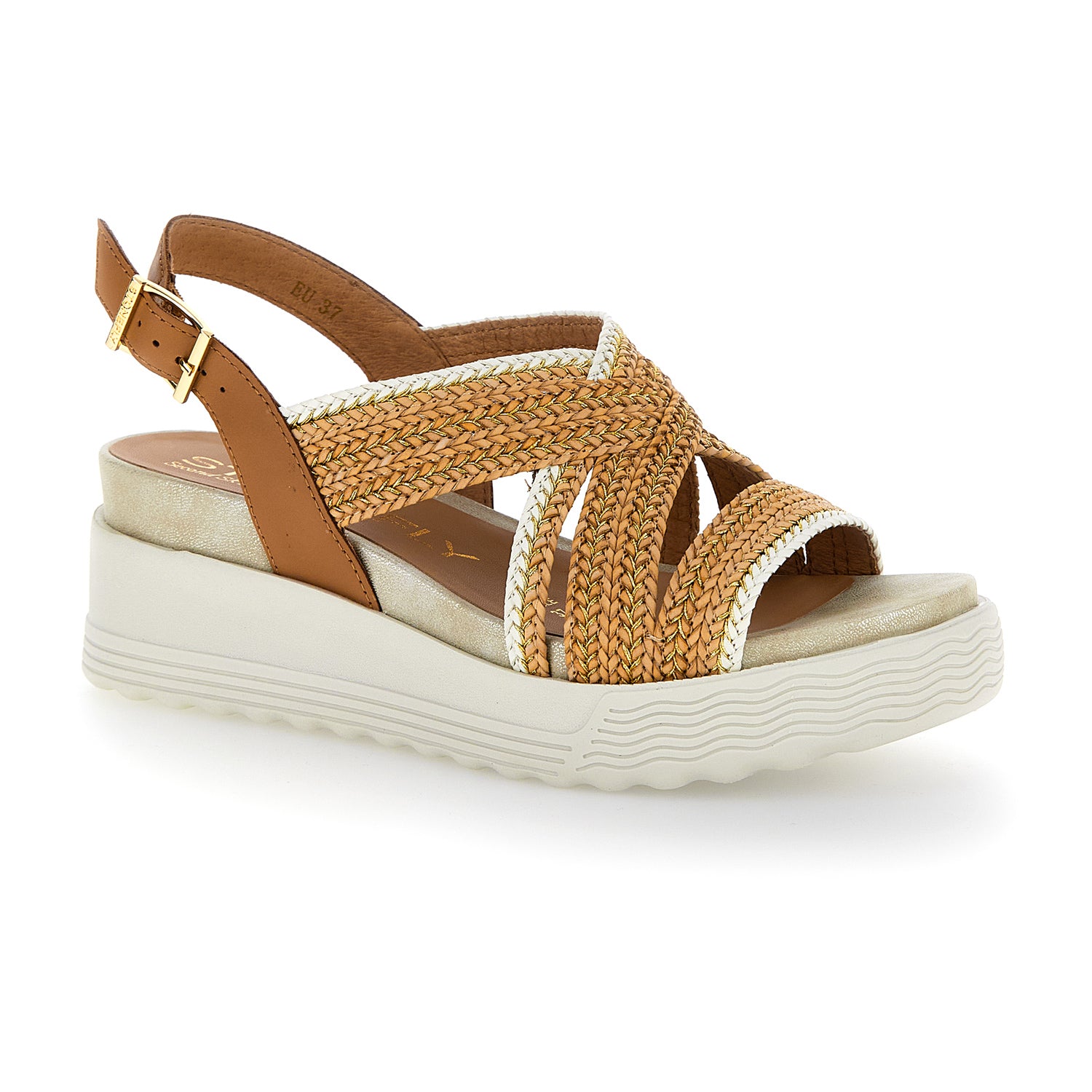 DONNA SANDALI CON ZEPPA PARKY 17 BEIGE 219121 049 02