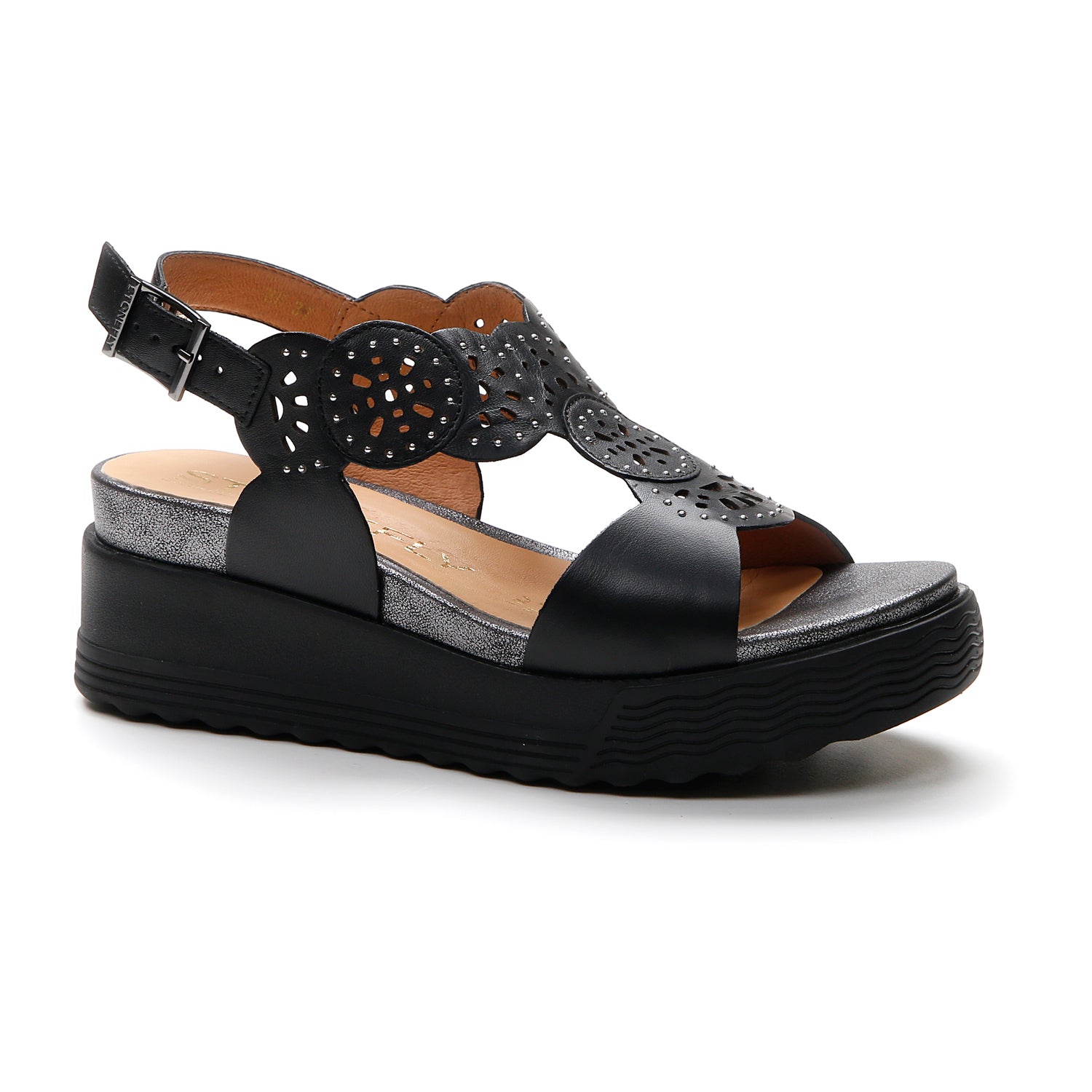 DONNA SANDALI CON ZEPPA PARKY 21 NERO 219128 000 02