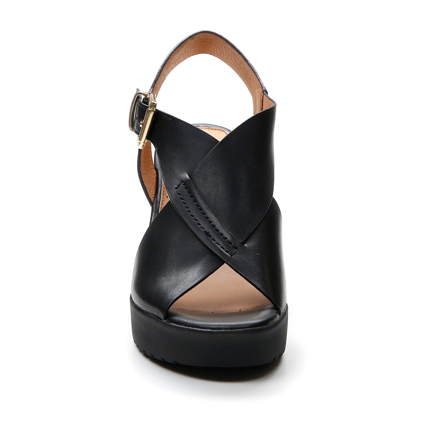 DONNA SANDALI CON ZEPPA ELY 16 NERO 219133 000 04