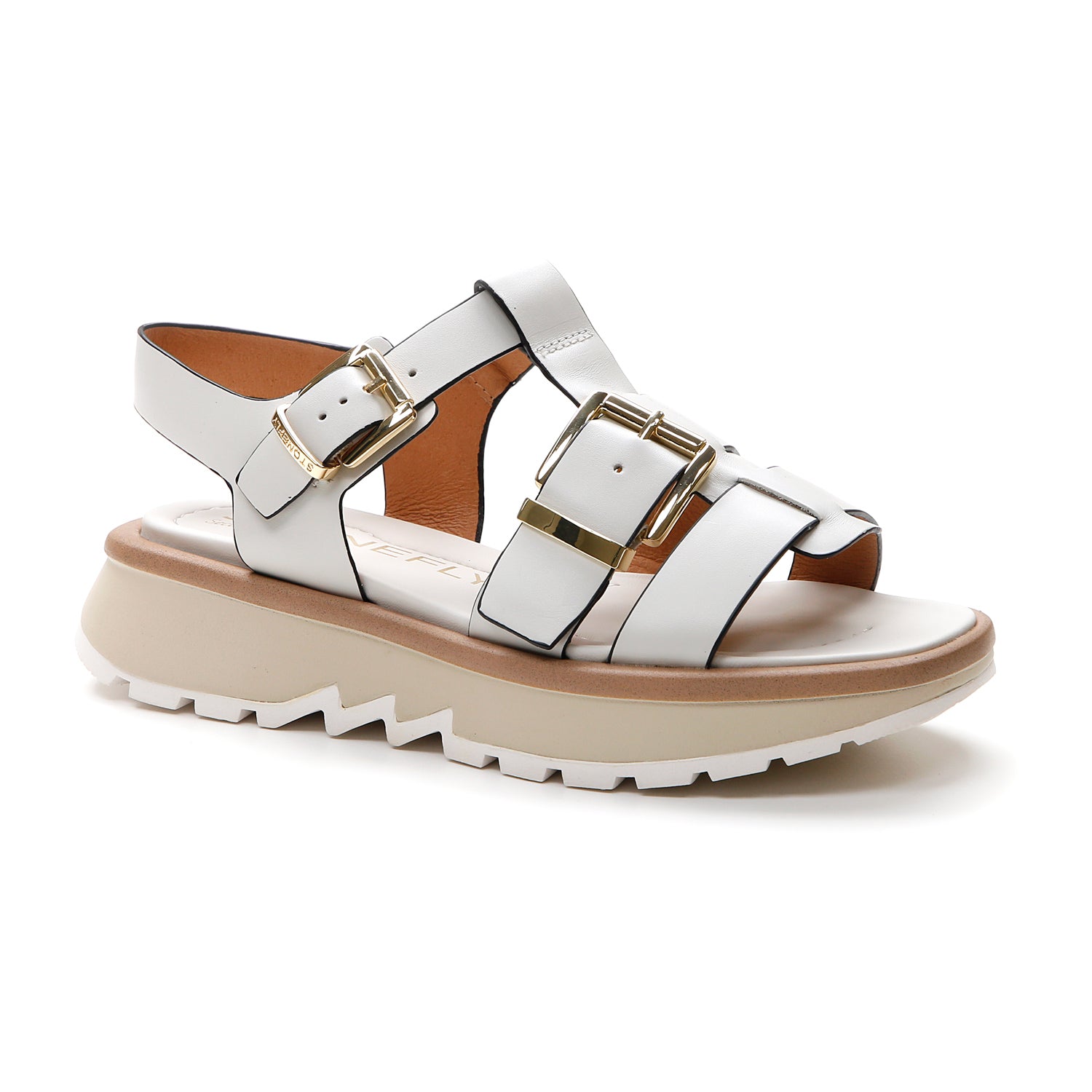 DONNA SANDALI CON ZEPPA STAR 1 BIANCO 219202 151 02