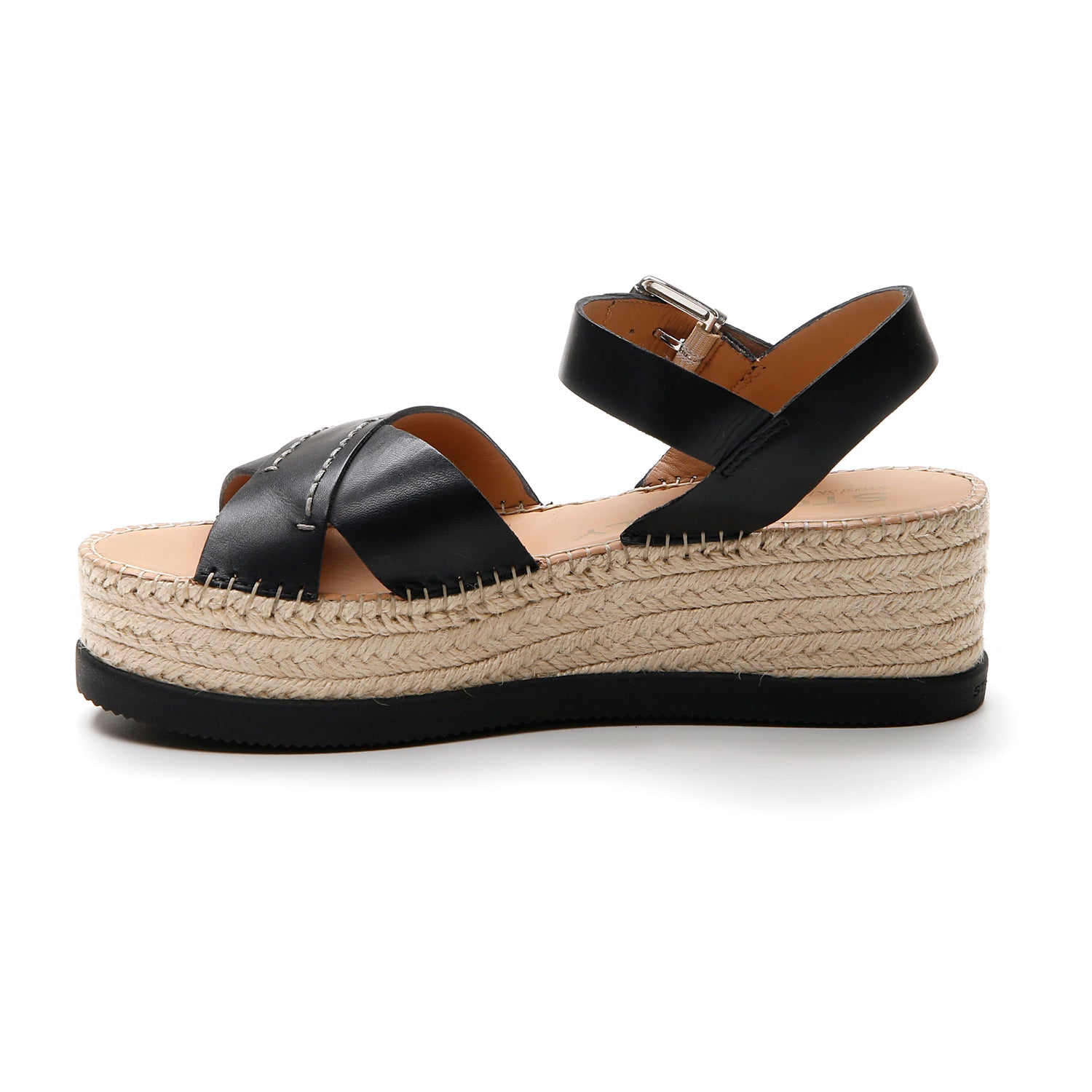 DONNA SANDALI CON ZEPPA ALEXIA 3 NERO 219333 000 03