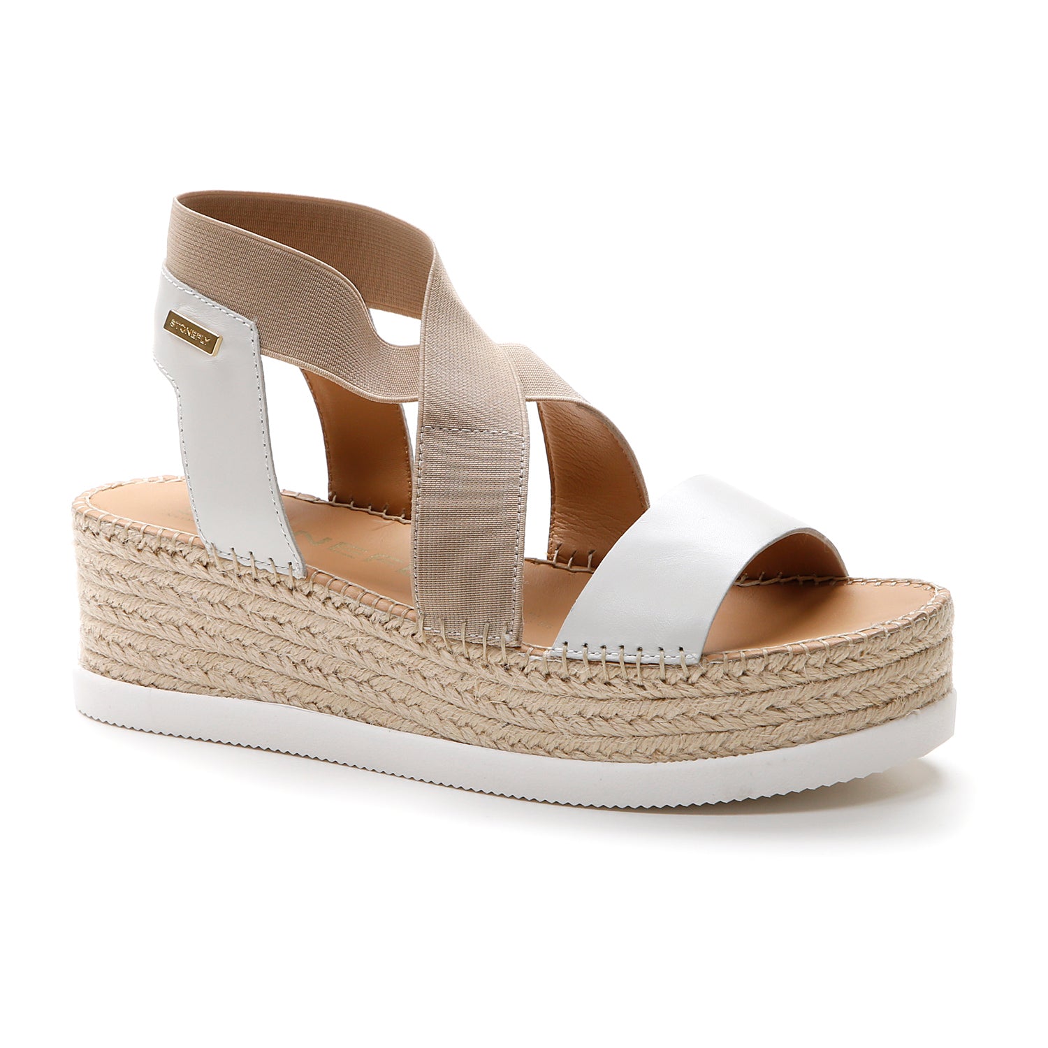 DONNA SANDALI CON ZEPPA ALEXIA 5 BIANCO 219335 151 02