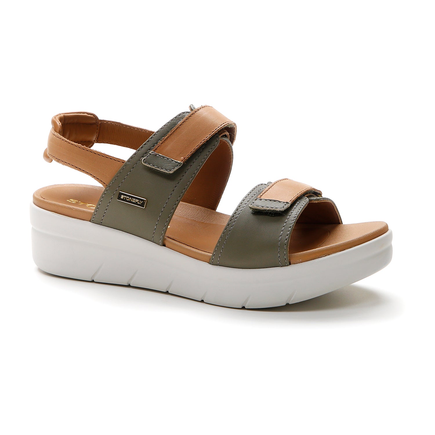 DONNA SANDALI CON ZEPPA AQUA 20 VERDE CHIARO 219392 ACI 02