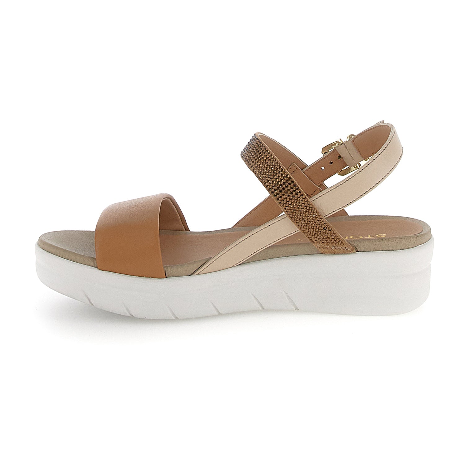 DONNA SANDALI CON ZEPPA AQUA 22 BEIGE 219395 C9K 03