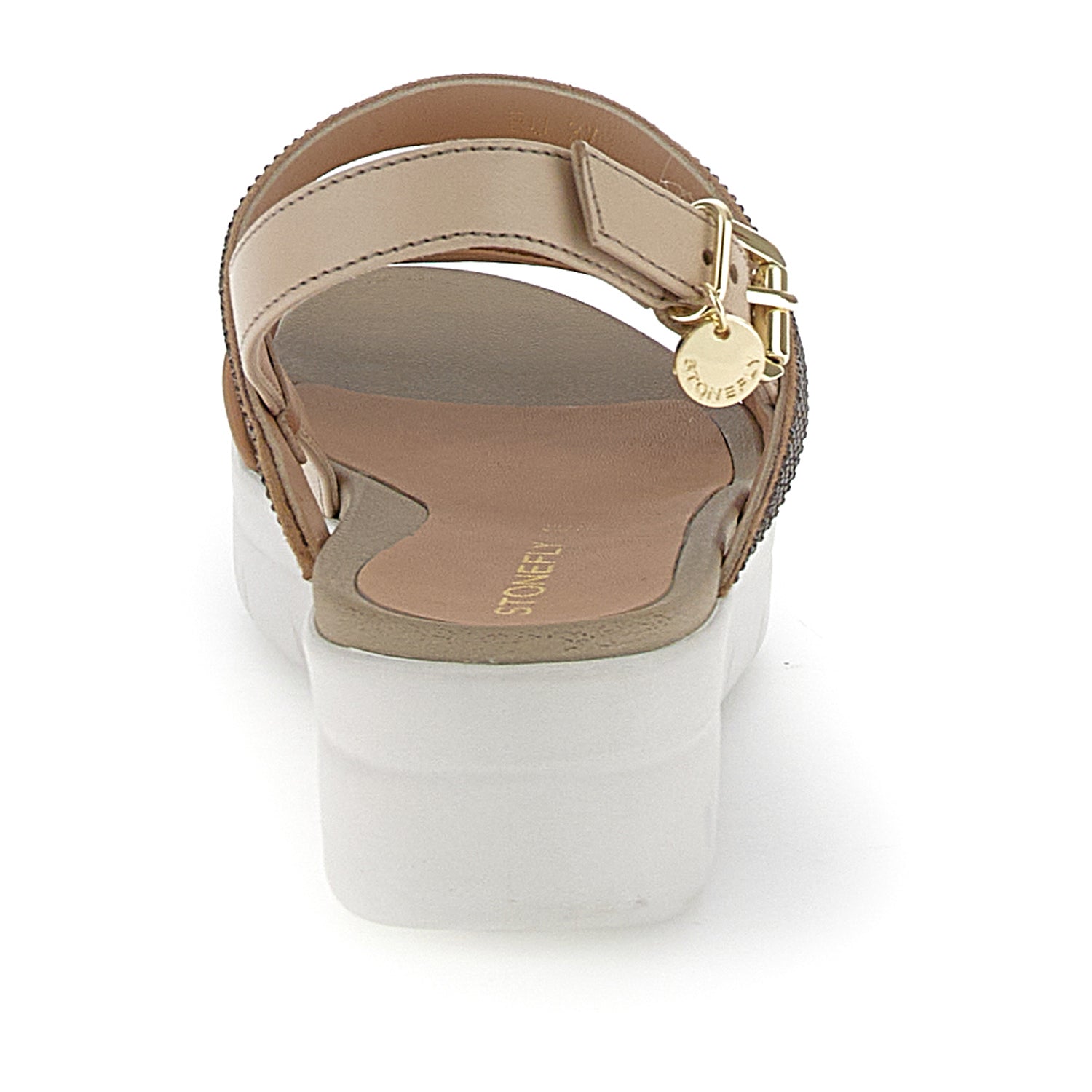 DONNA SANDALI CON ZEPPA AQUA 22 BEIGE 219395 C9K 05