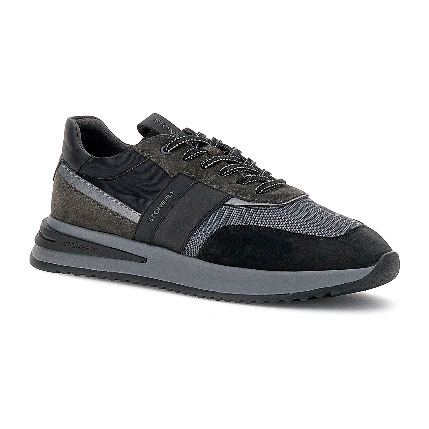 UOMO SCARPE ALLACCIATE FLY 1 NERO 220297 BDW 02