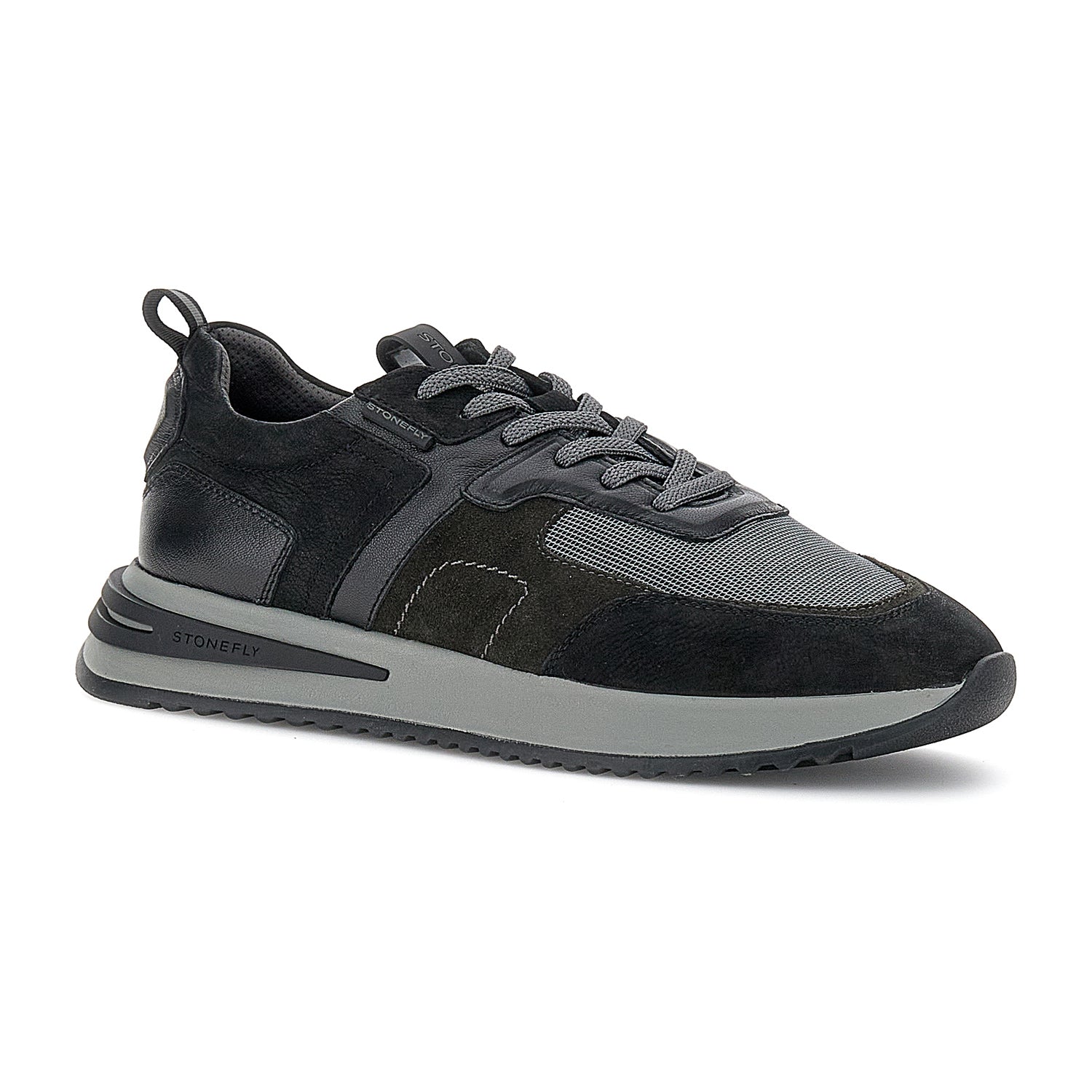 UOMO SCARPE ALLACCIATE FLY 2 NERO 220301 BDZ 02