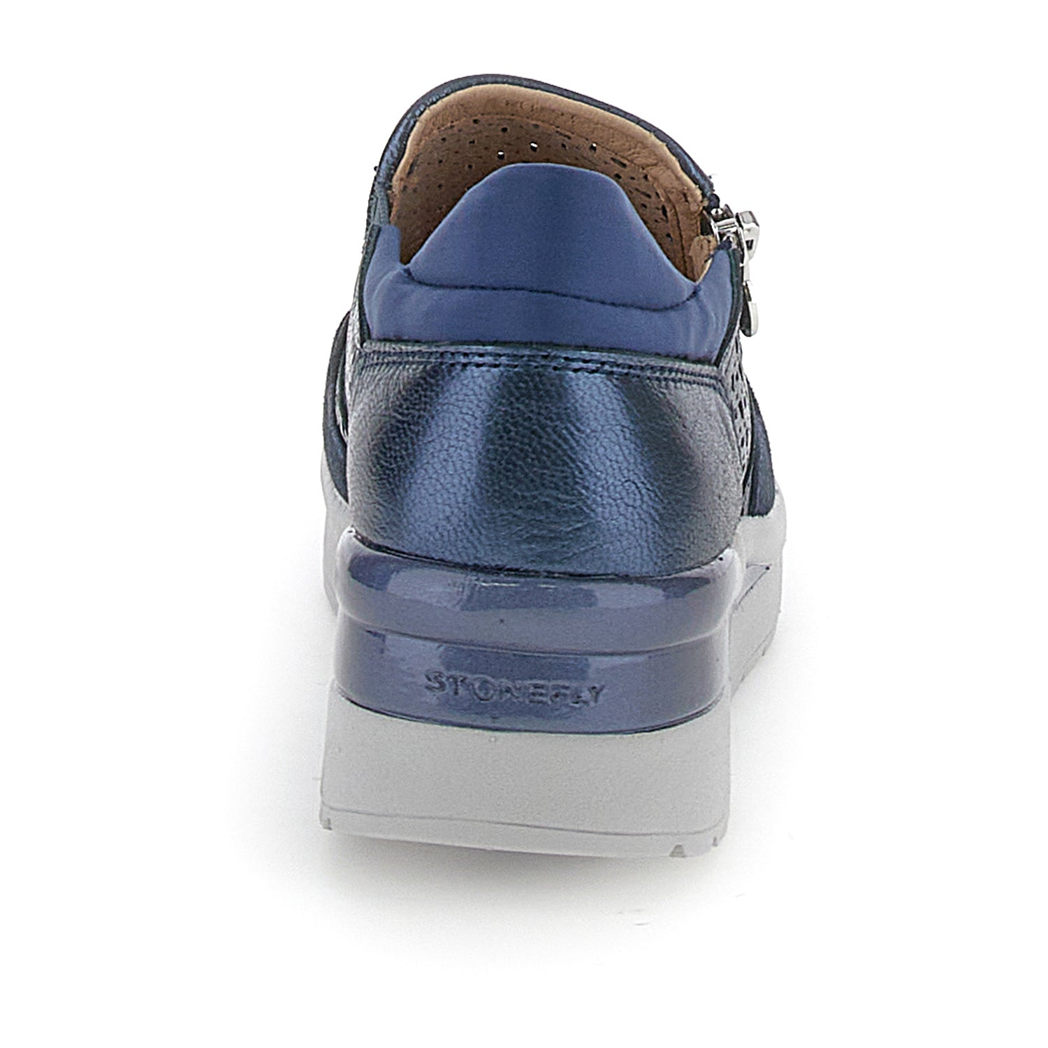 DONNA SLIP ON SHOES CREAM 50 BLU SCURO 220735 100 05