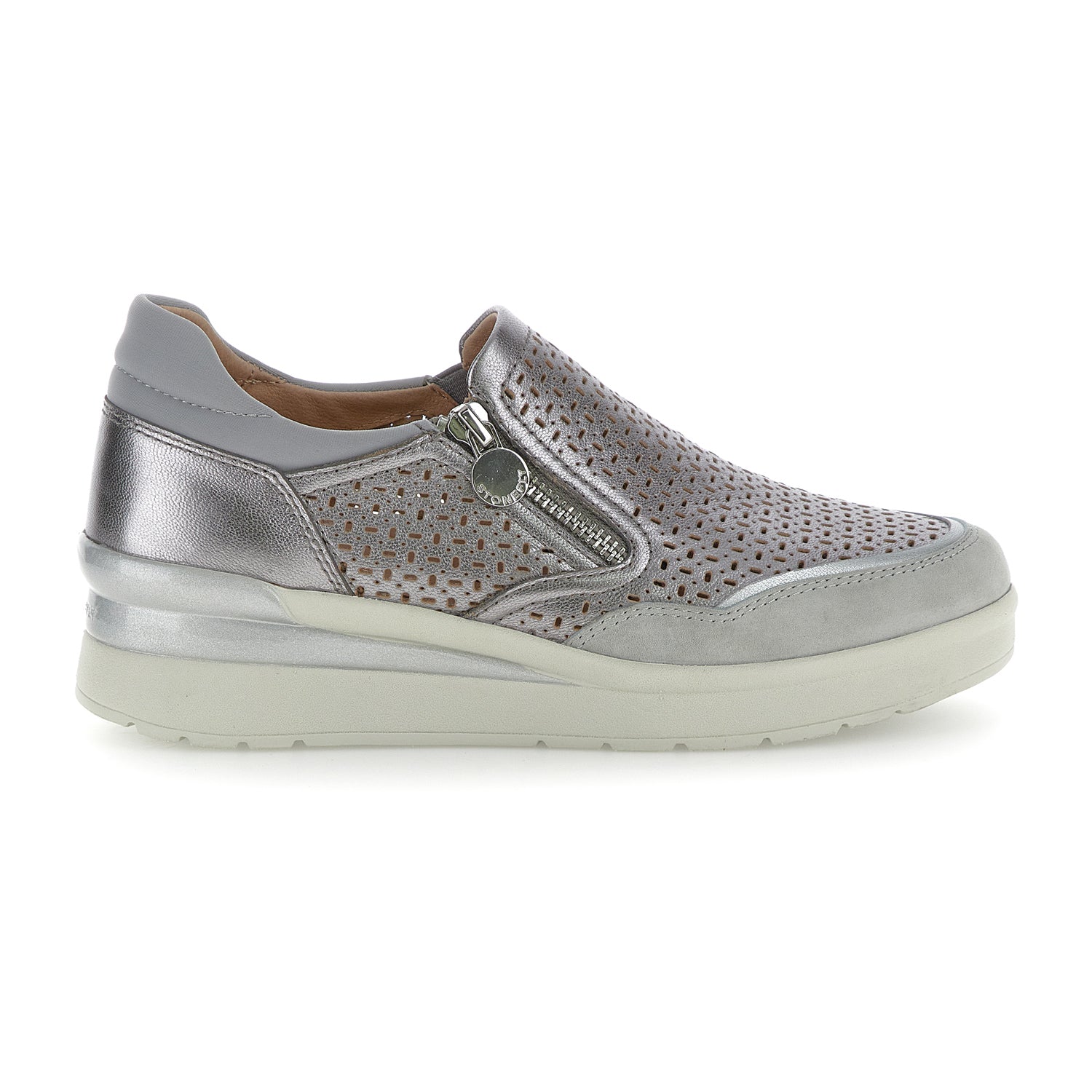 CREAM 50 SLIP-ON SHOES SILVER