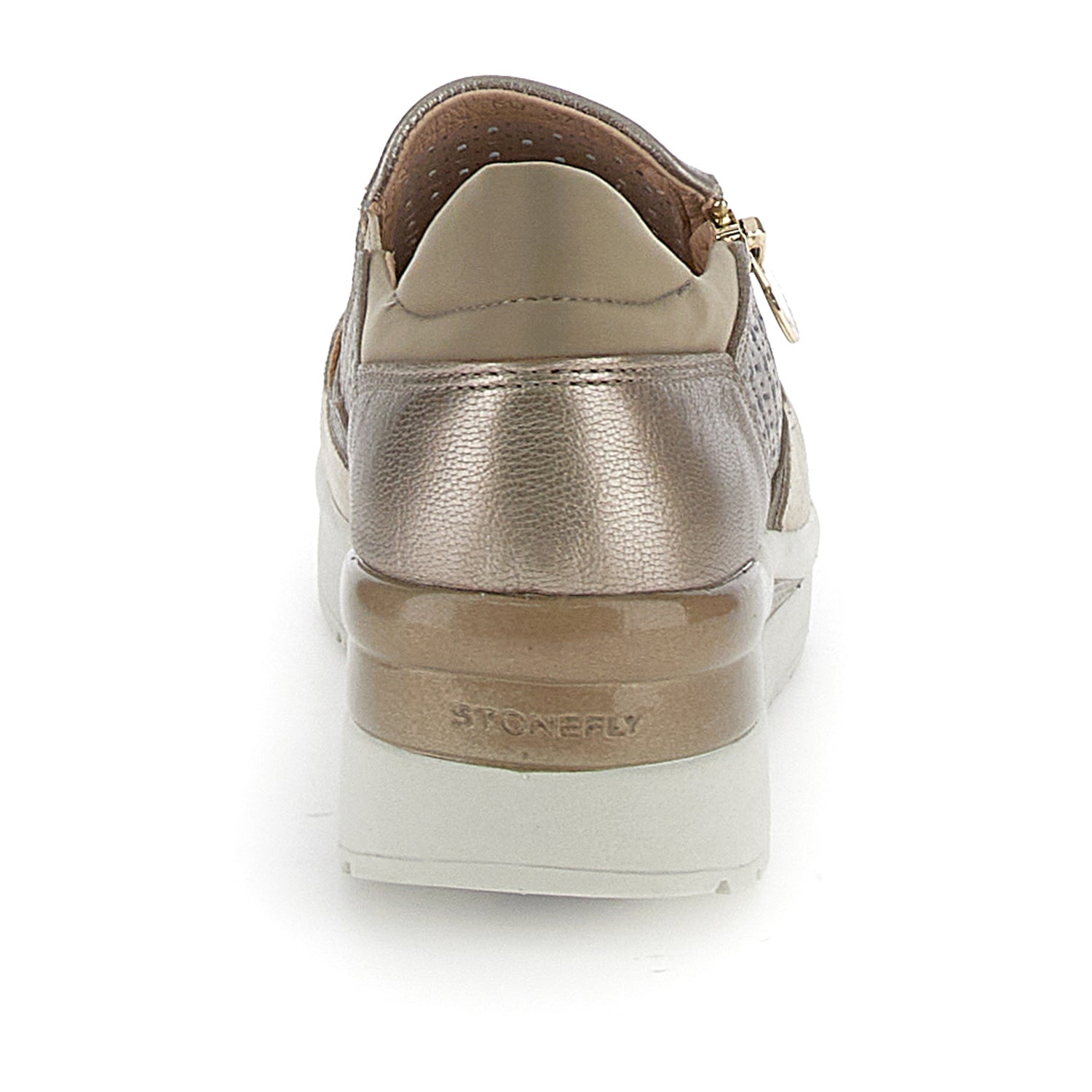 DONNA SLIP ON SHOES CREAM 50 ORO 220735 Z00 05