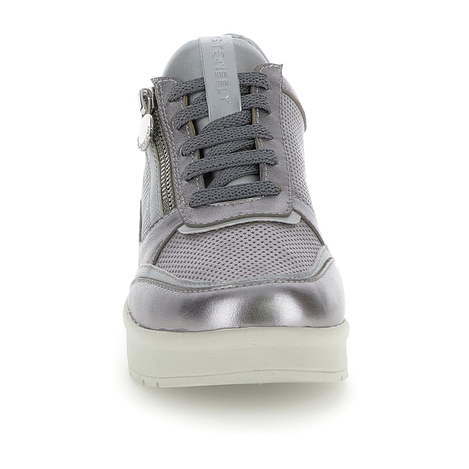 DONNA SCARPE CON CERNIERA CREAM 52 ARGENTO 220738 1BP 04