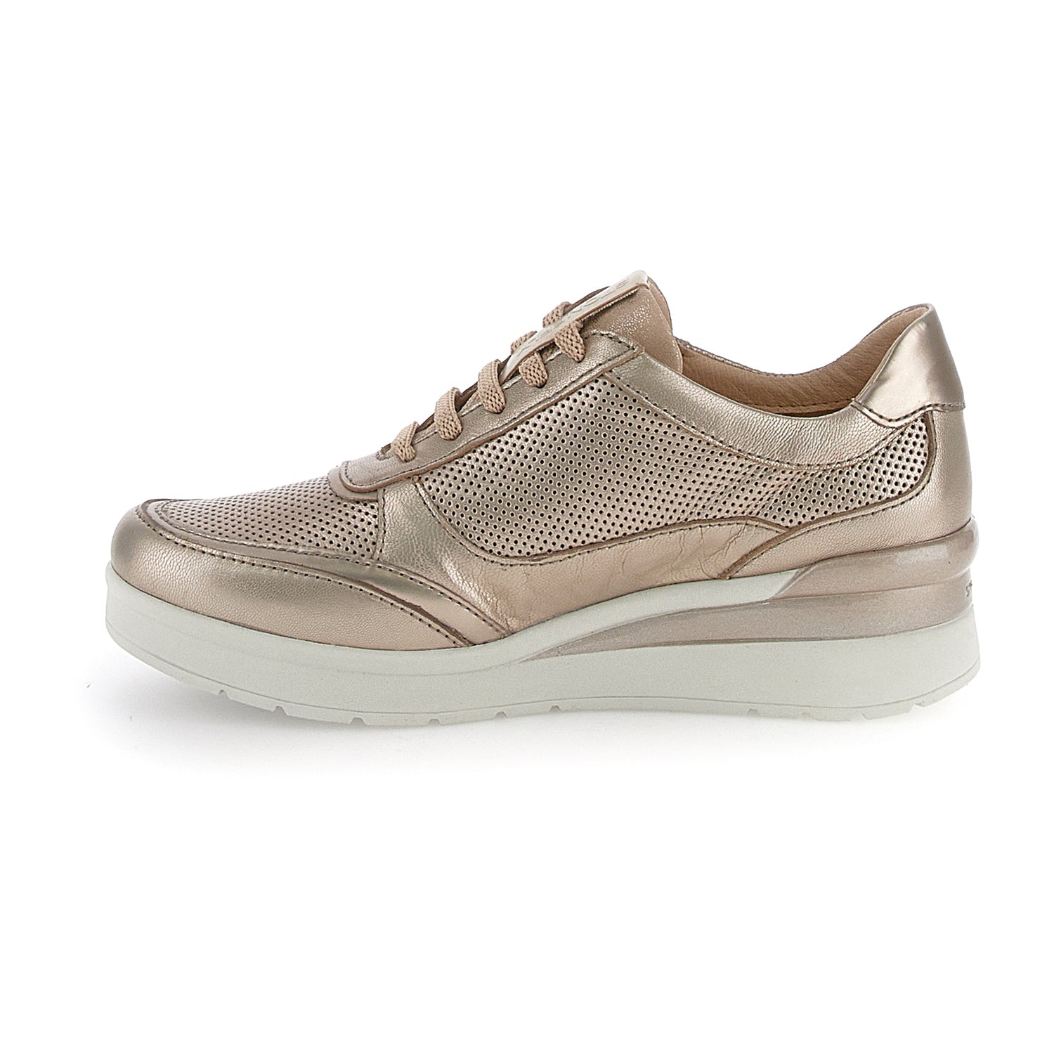 DONNA SCARPE CON CERNIERA CREAM 52 ORO 220738 I89 03