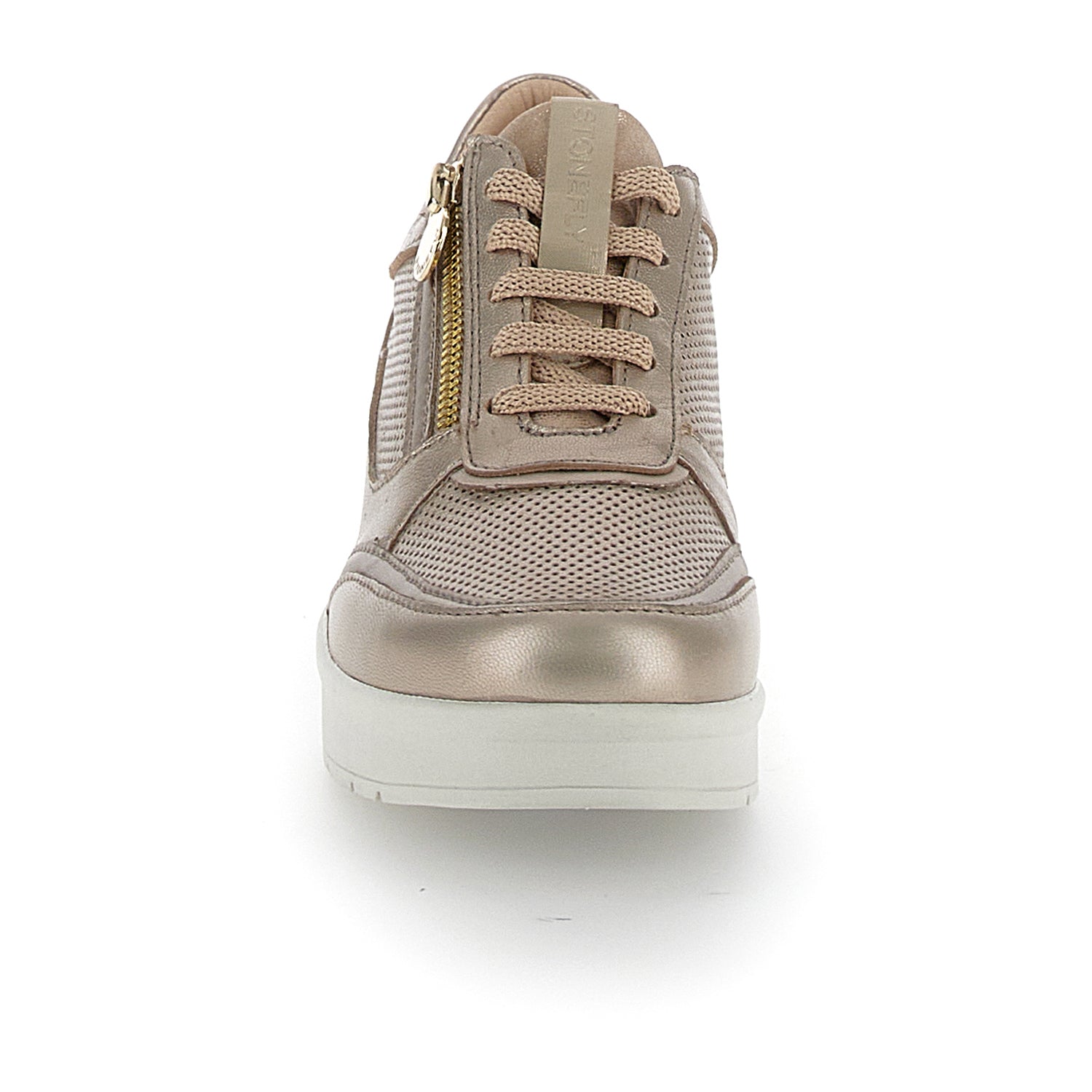 DONNA SCARPE CON CERNIERA CREAM 52 ORO 220738 I89 04