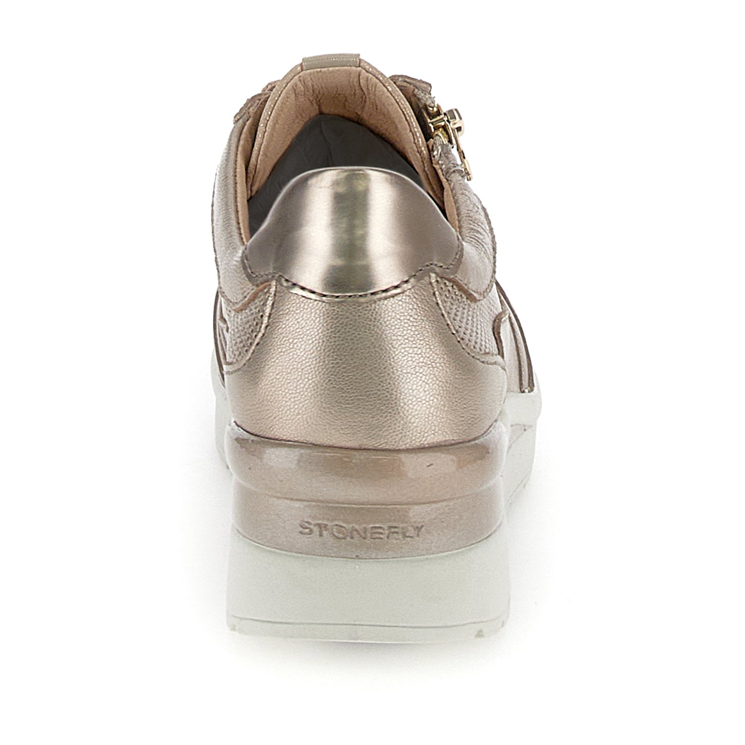 DONNA SCARPE CON CERNIERA CREAM 52 ORO 220738 I89 05