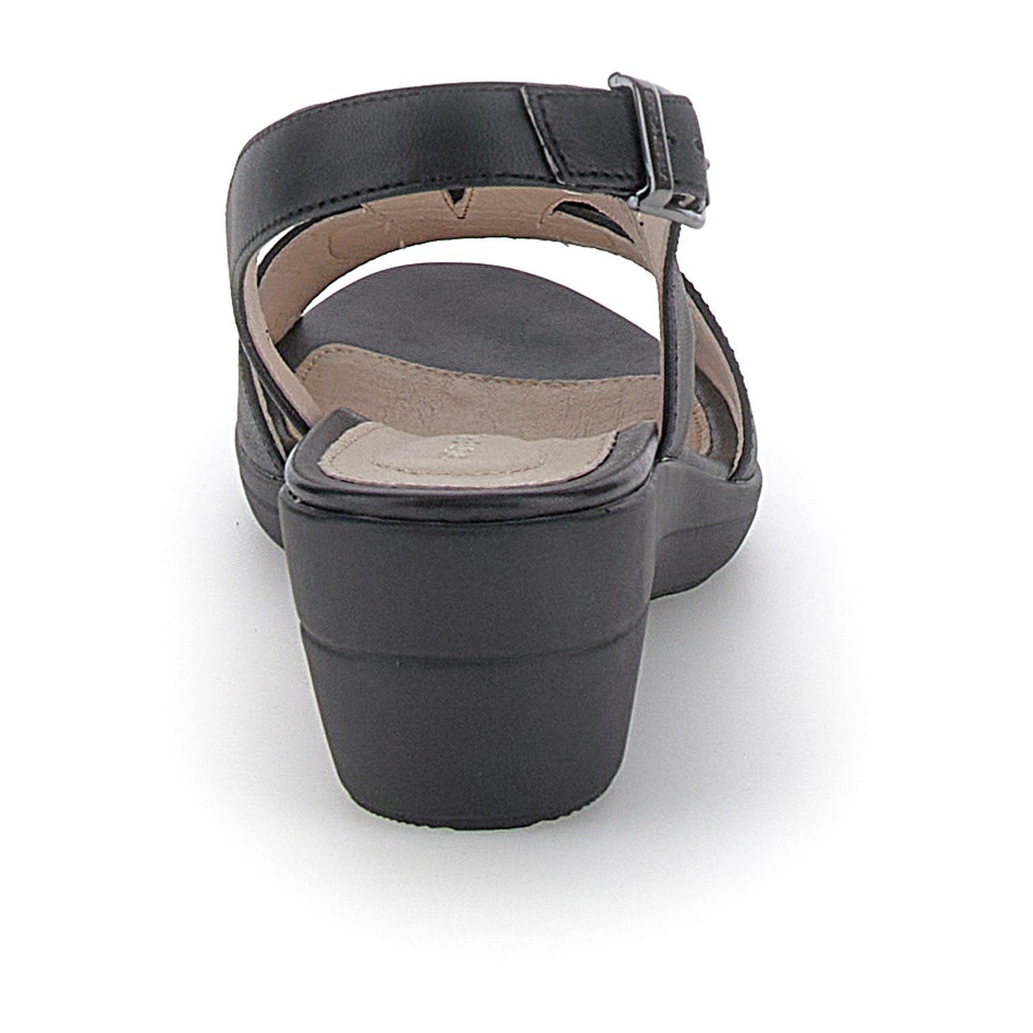 DONNA SANDALI CON ZEPPA VANITY 33 NERO 220861 000 05