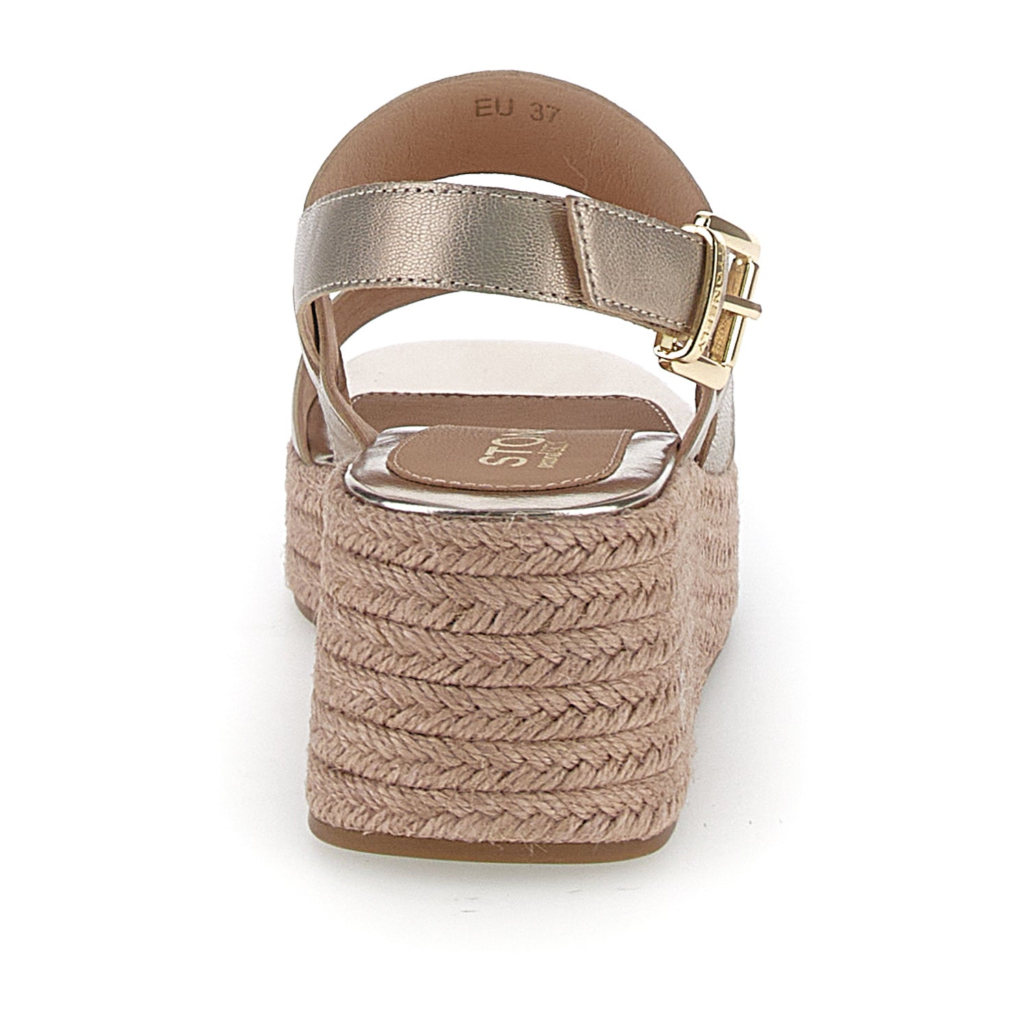 DONNA SANDALI CON ZEPPA IVORY 3 ORO 220864 I89 05