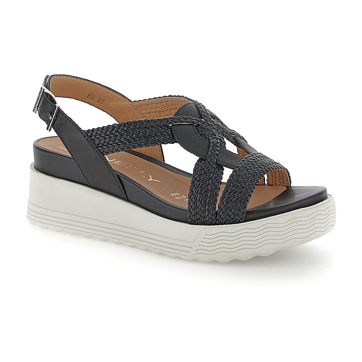 DONNA SANDALI CON ZEPPA PARKY 24 NERO 220895 000 02