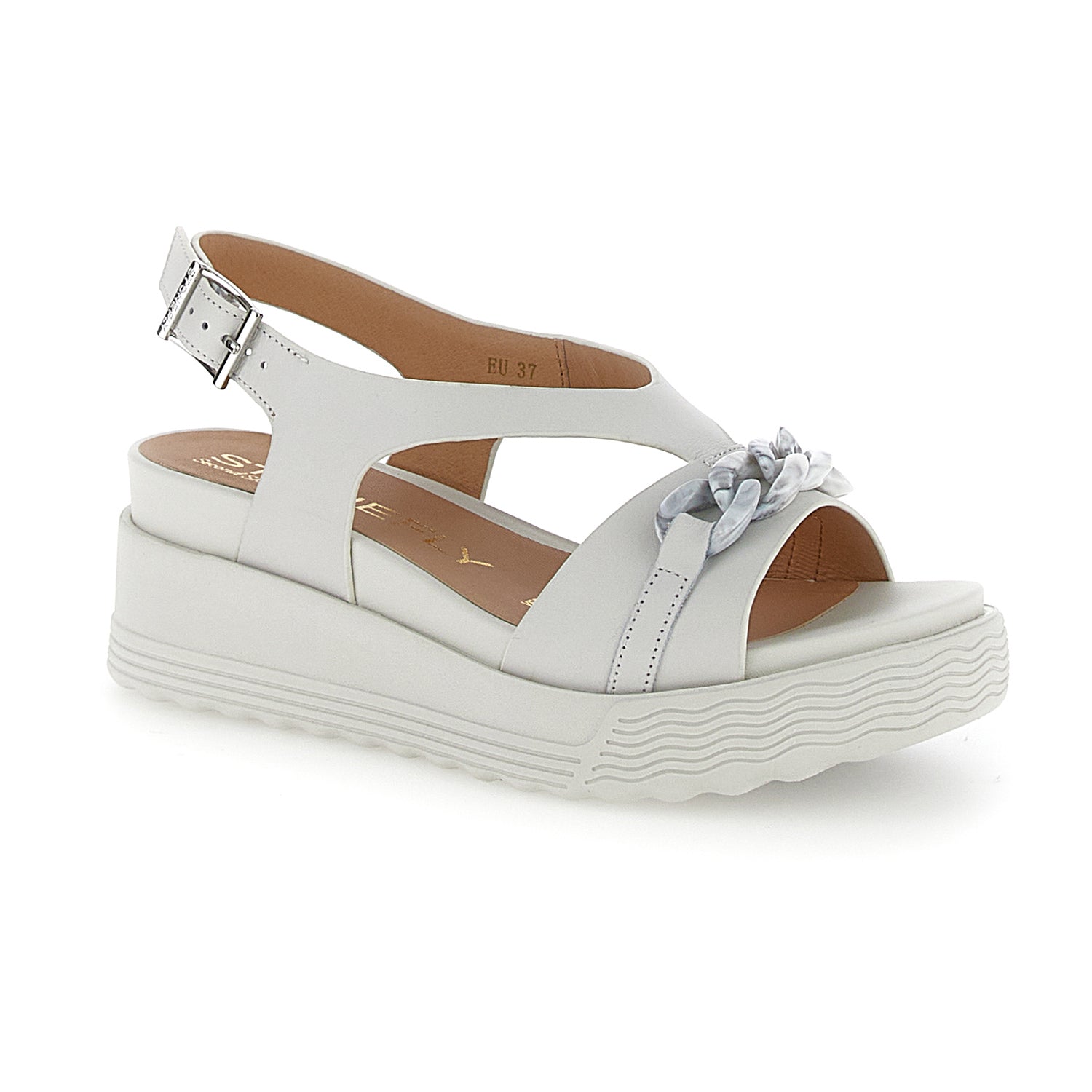 DONNA SANDALI CON ZEPPA PARKY 28 BIANCO 220903 151 02