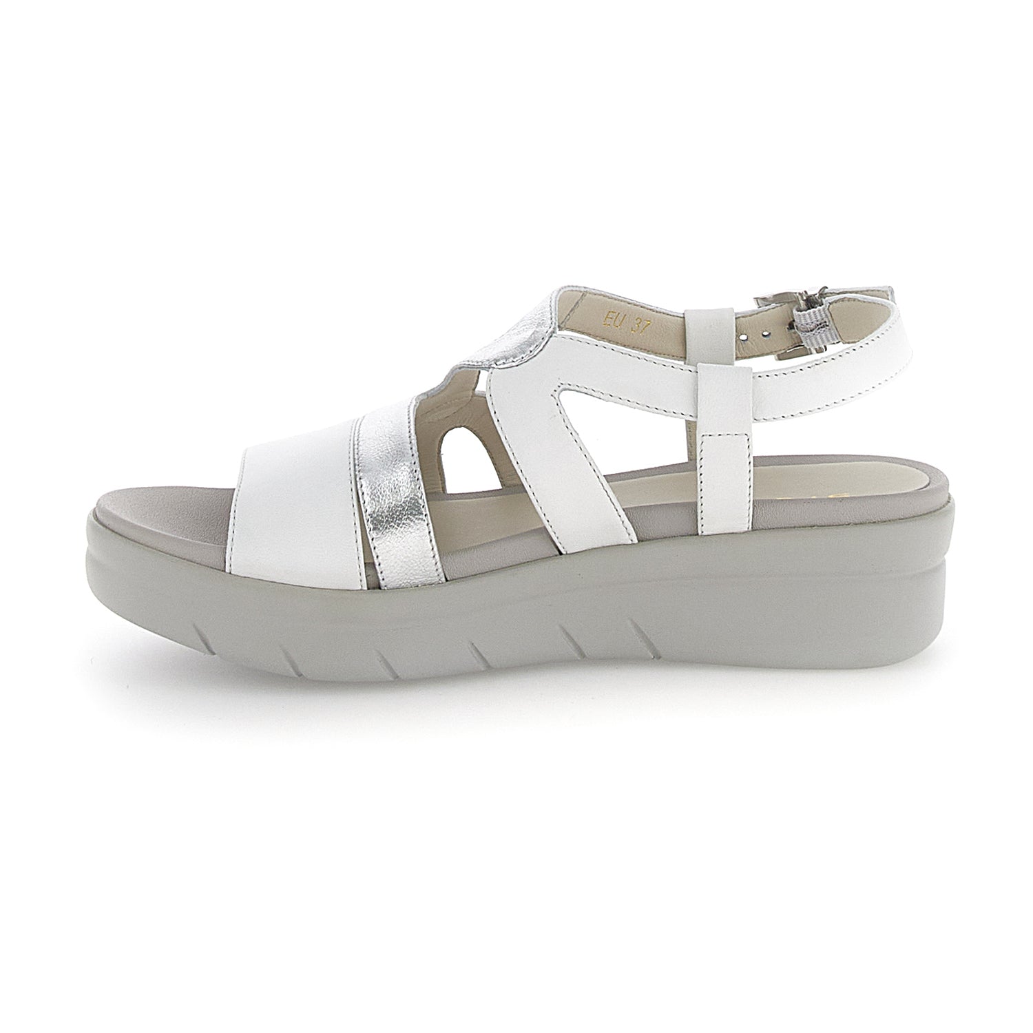 DONNA SANDALI CON ZEPPA AQUA 23 BIANCO 220917 849 03