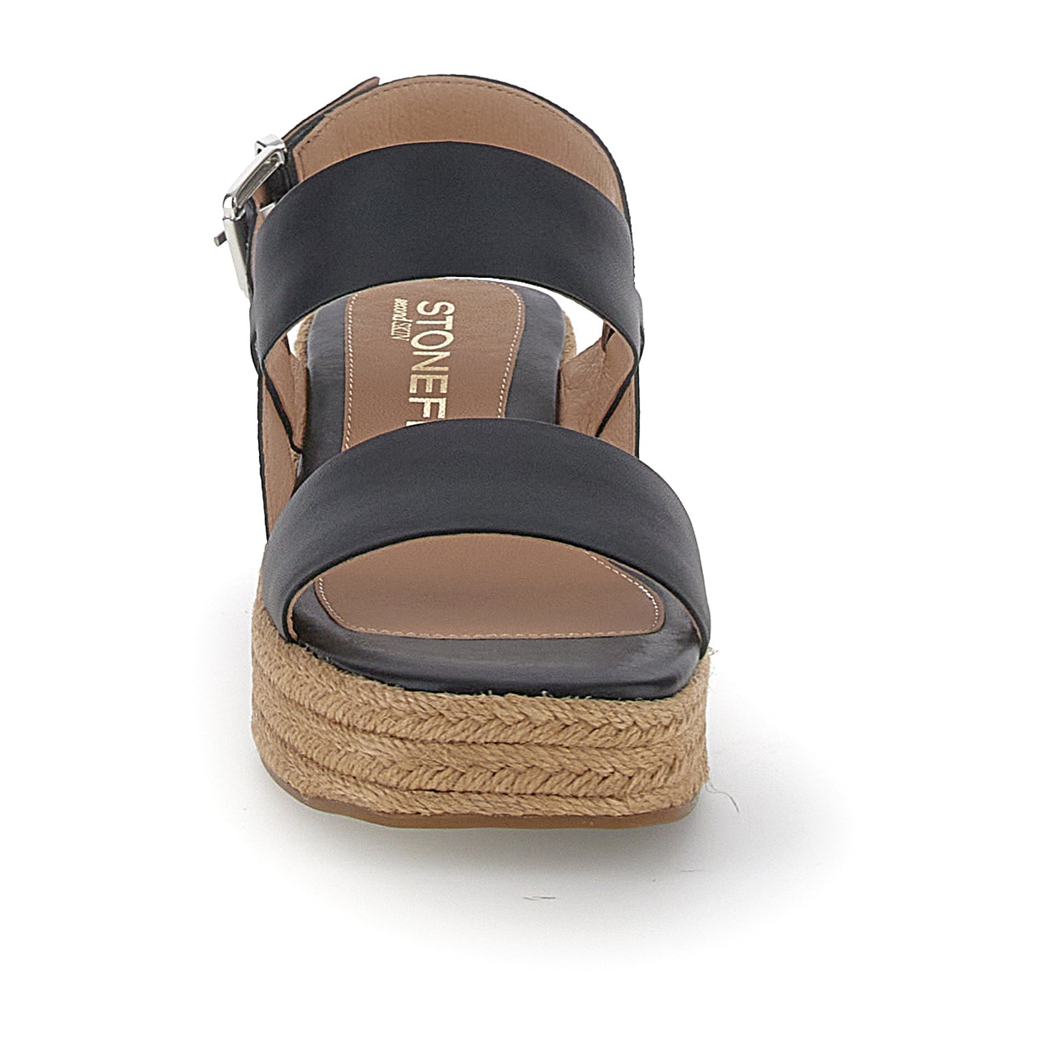 DONNA SANDALI CON ZEPPA IVORY 3 NERO 220941 000 04