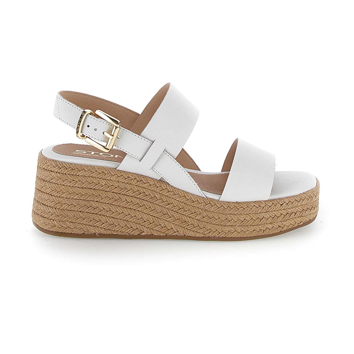 Ivory Wedge Sandal White Stonefly
