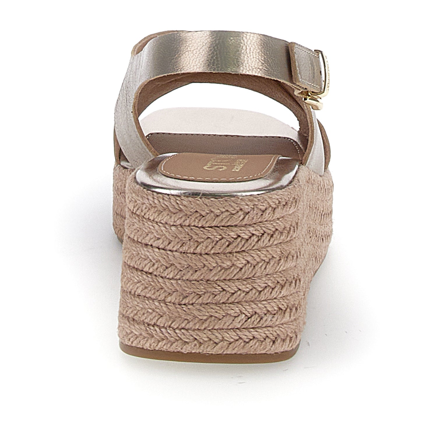 DONNA SANDALI CON ZEPPA IVORY 4 ORO 220943 I89 05