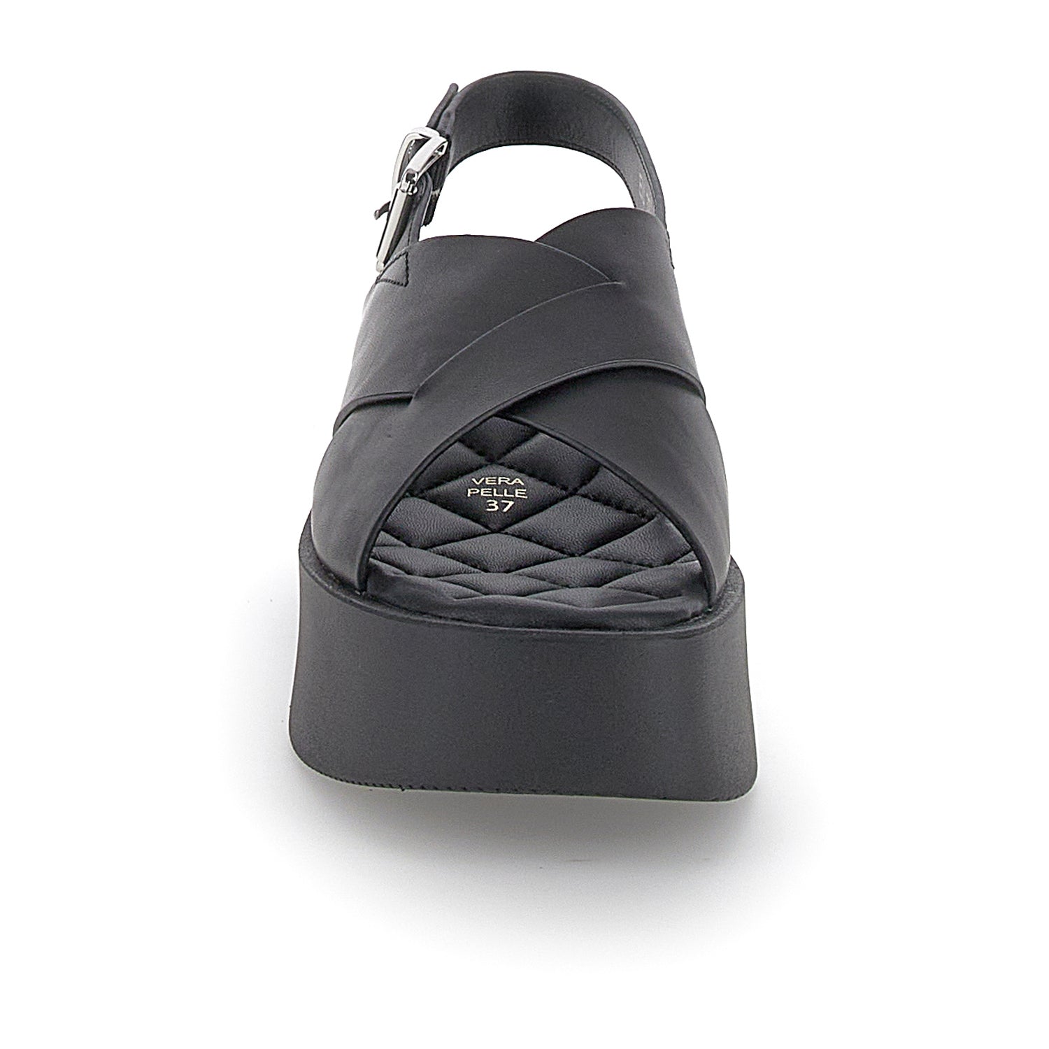 DONNA SANDALI CON ZEPPA PALOMA 1 NERO 220949 000 04