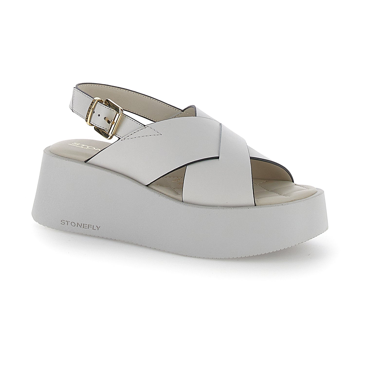 DONNA SANDALI CON ZEPPA PALOMA 1 BIANCO 220949 151 02