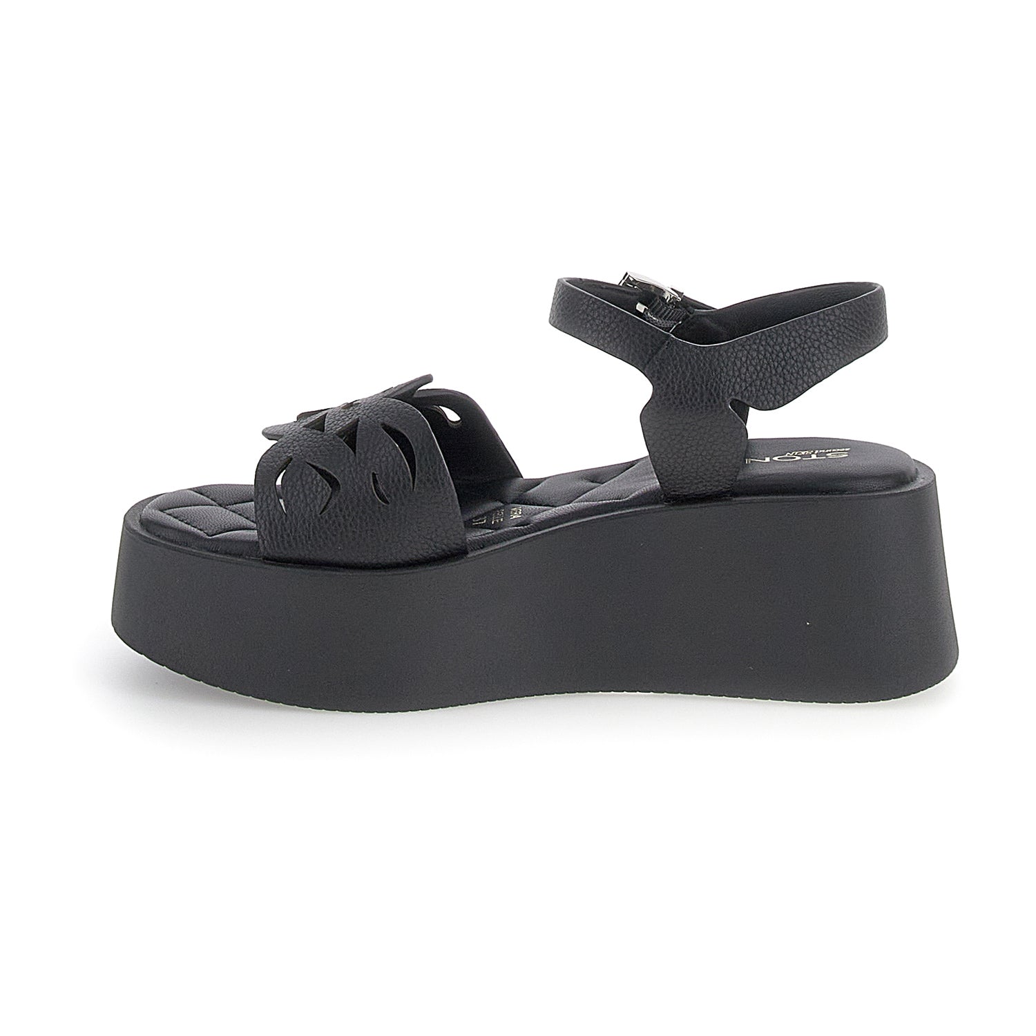 DONNA SANDALI CON ZEPPA PALOMA 4 NERO 220955 000 03