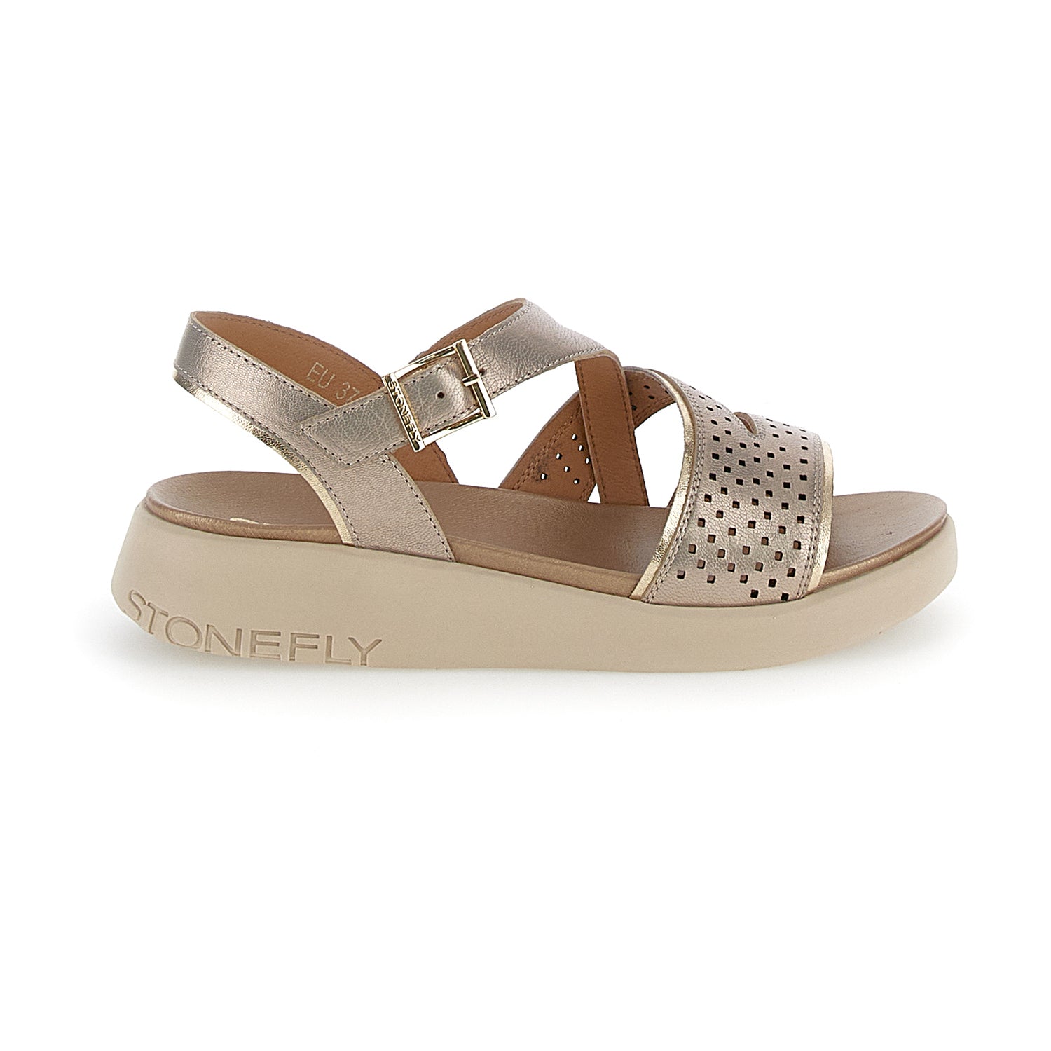 DONNA SANDALI ONDA 3 ORO 220961 I89 01