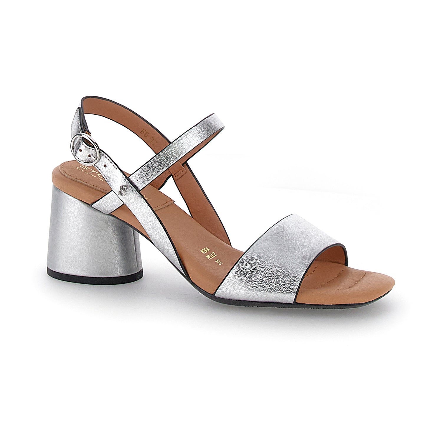 DONNA SANDALI CON TACCO TALITHA 5 ARGENTO 221017 058 02